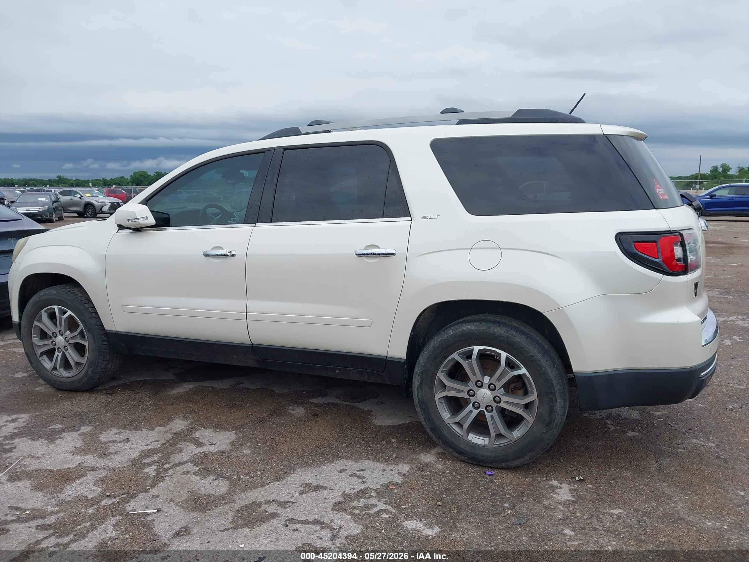 2014 Gmc Acadia Slt-1 White vin: 1GKKRRKD2EJ128538