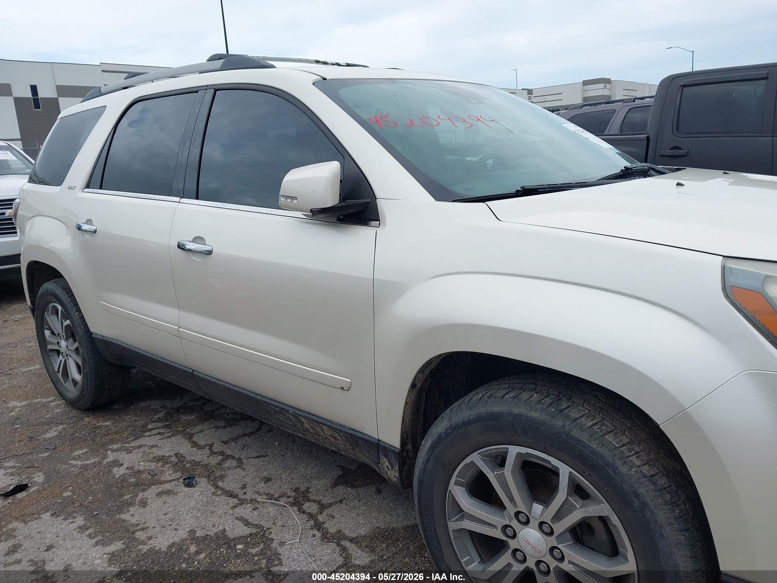 2014 Gmc Acadia Slt-1 White vin: 1GKKRRKD2EJ128538