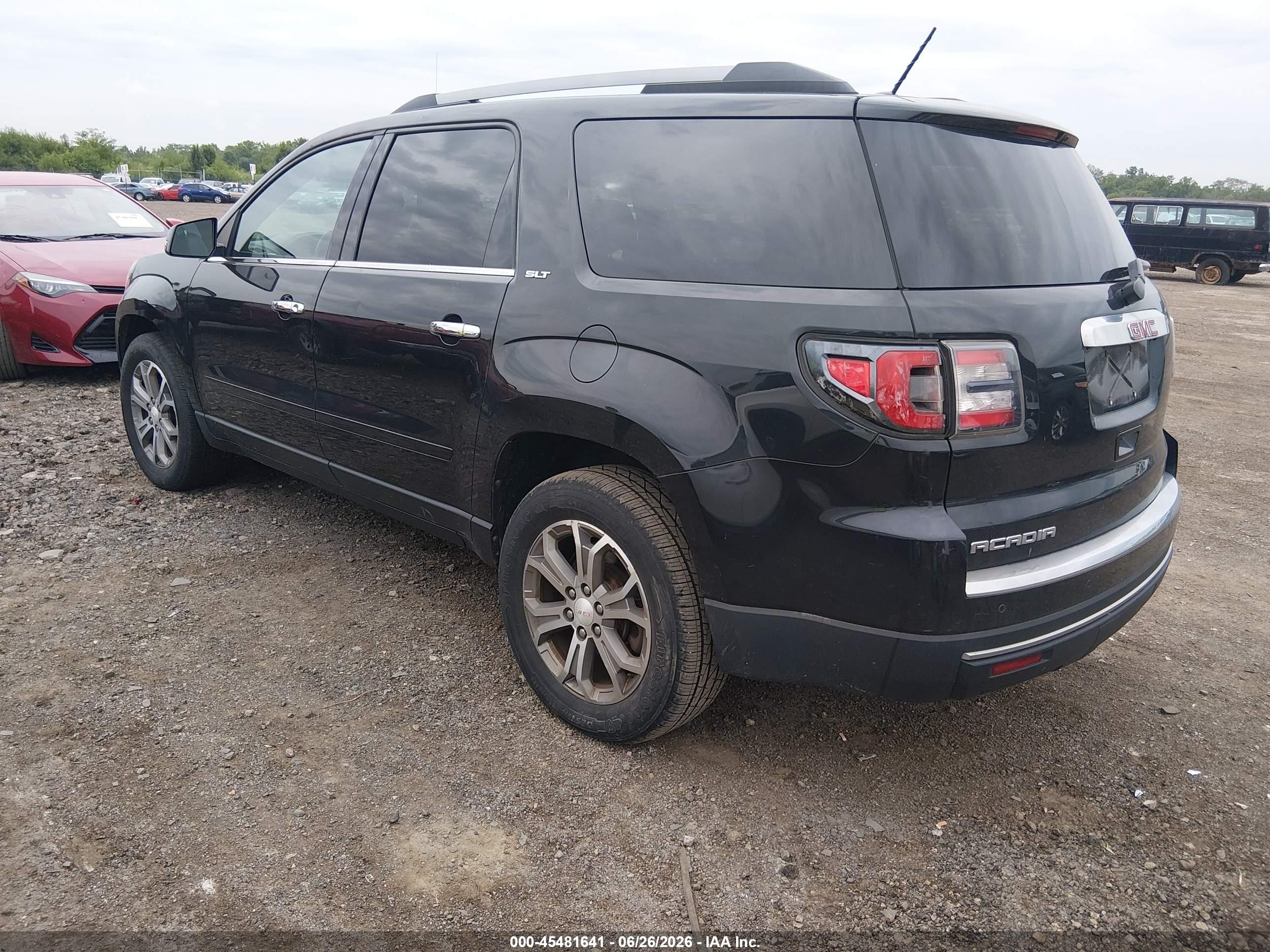2014 Gmc Acadia Slt-1 Black vin: 1GKKRRKD2EJ249506