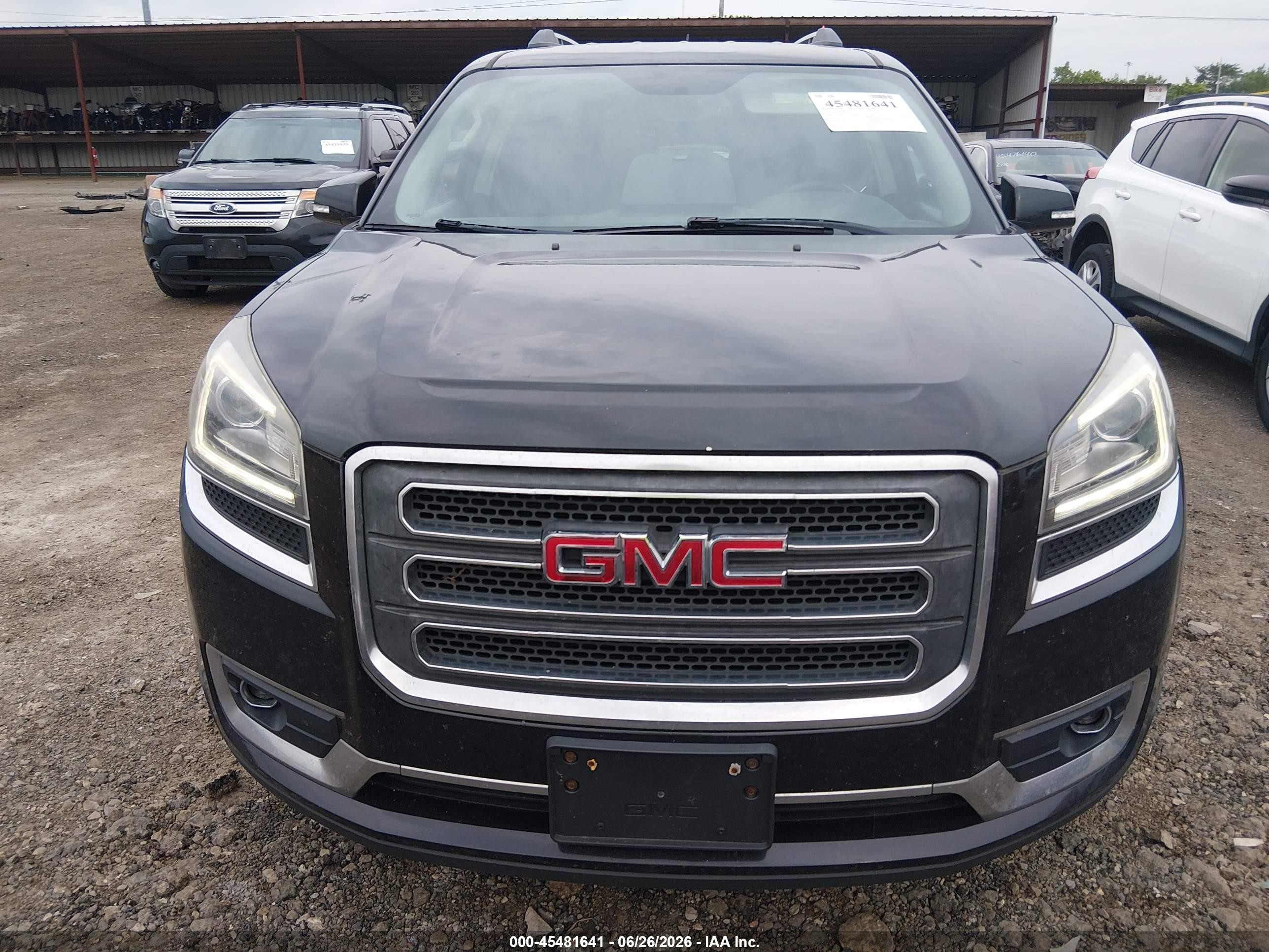 2014 Gmc Acadia Slt-1 Black vin: 1GKKRRKD2EJ249506