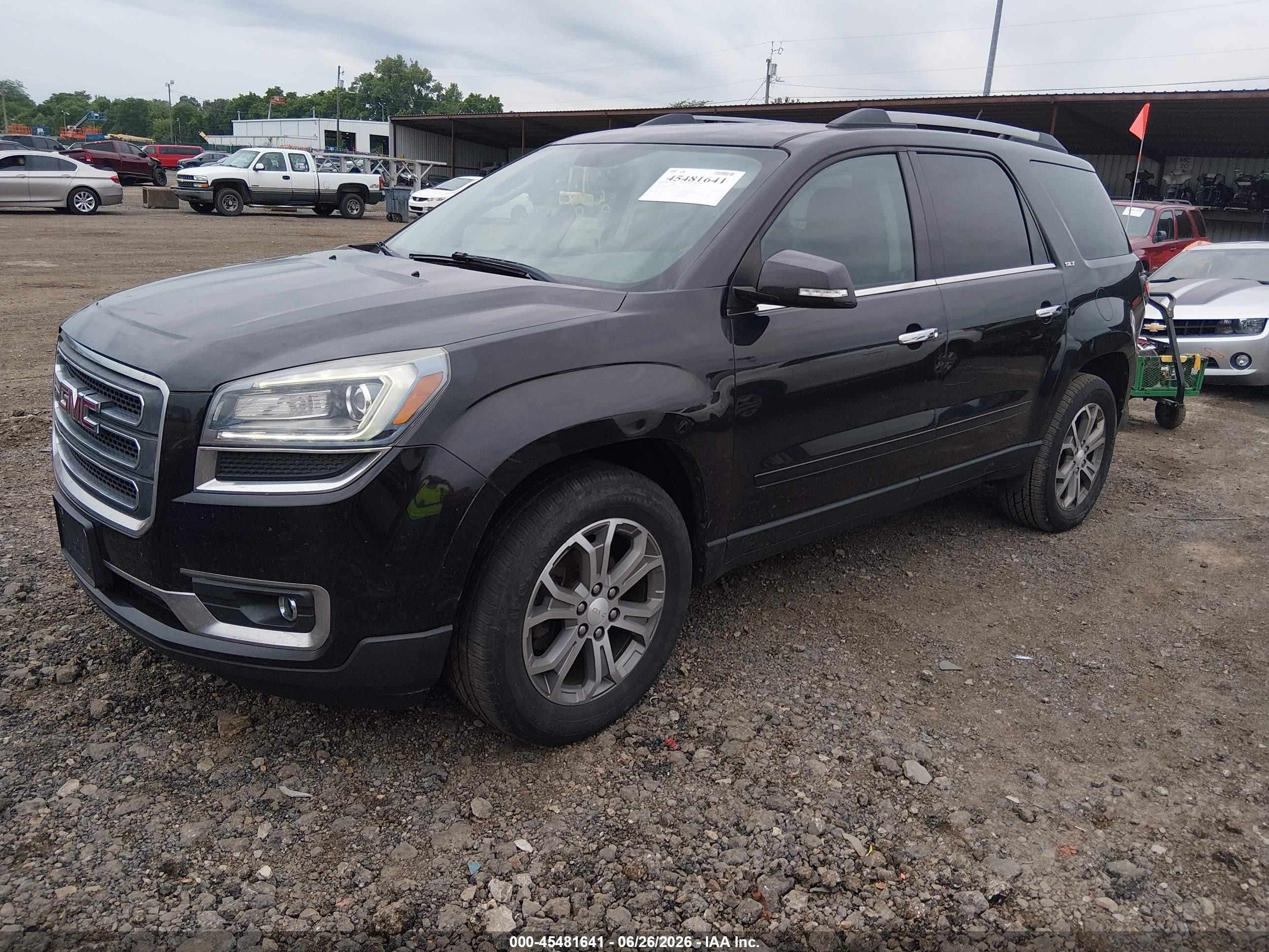 2014 Gmc Acadia Slt-1 Black vin: 1GKKRRKD2EJ249506