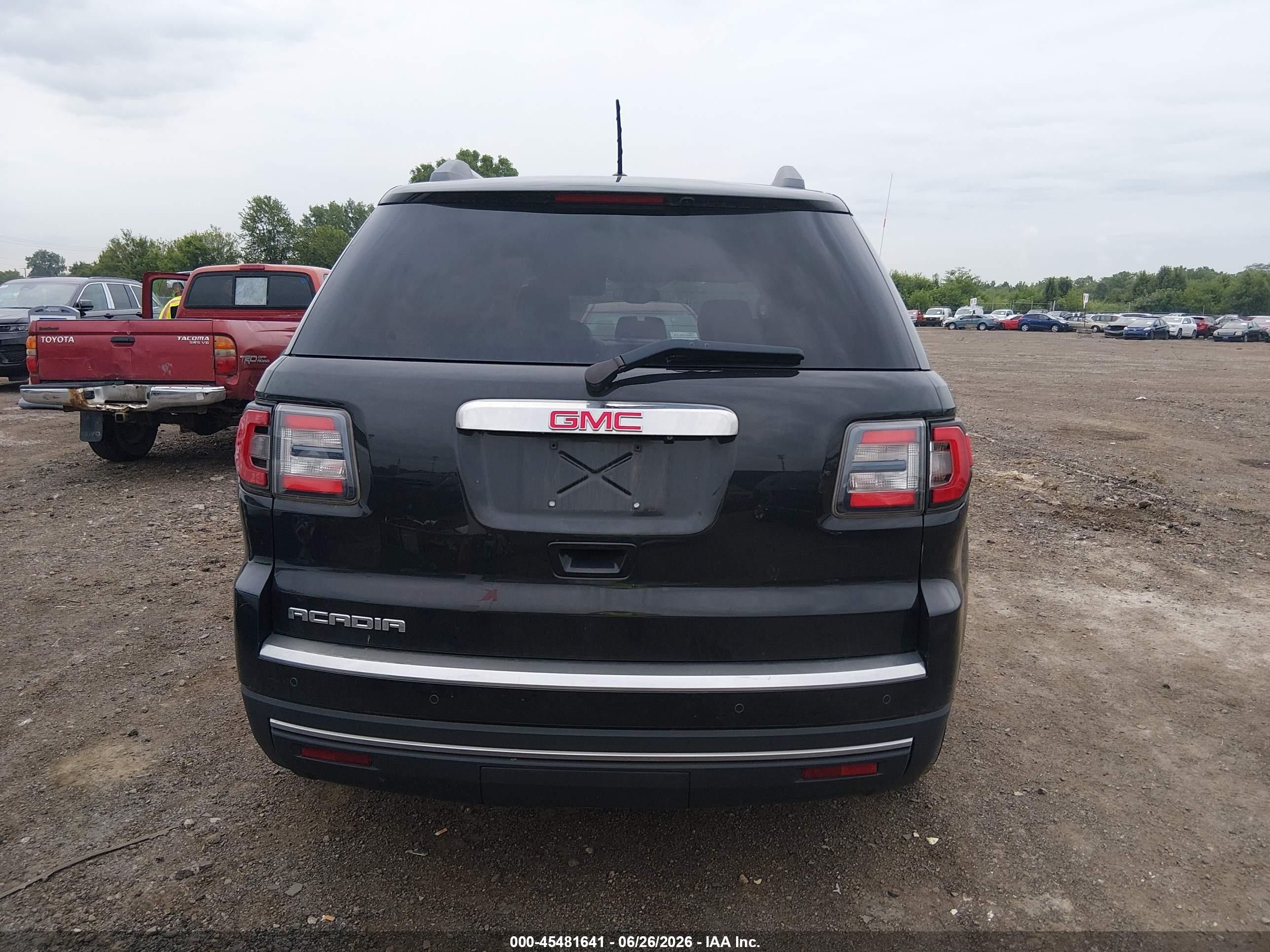 2014 Gmc Acadia Slt-1 Black vin: 1GKKRRKD2EJ249506