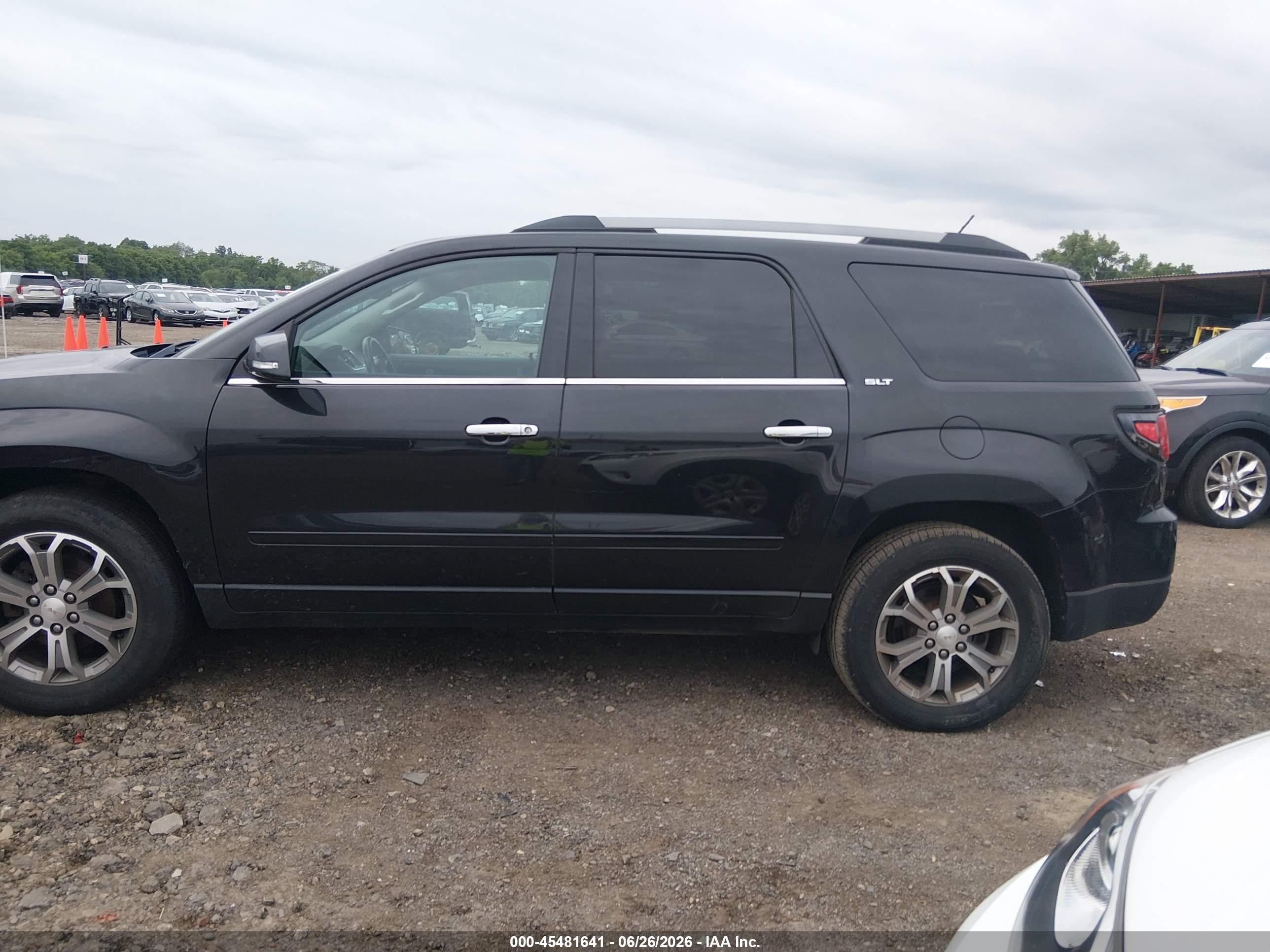 2014 Gmc Acadia Slt-1 Black vin: 1GKKRRKD2EJ249506