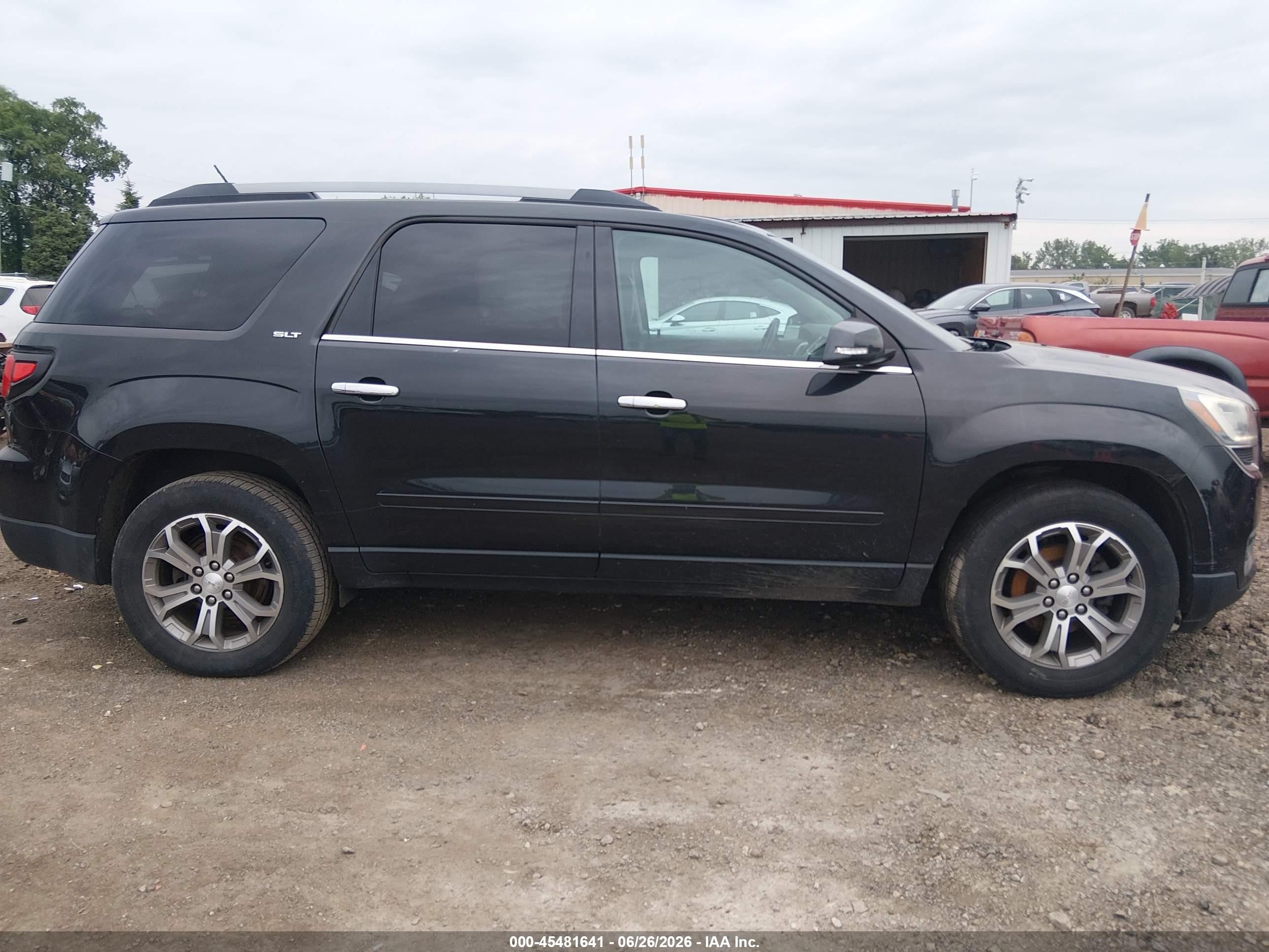 2014 Gmc Acadia Slt-1 Black vin: 1GKKRRKD2EJ249506