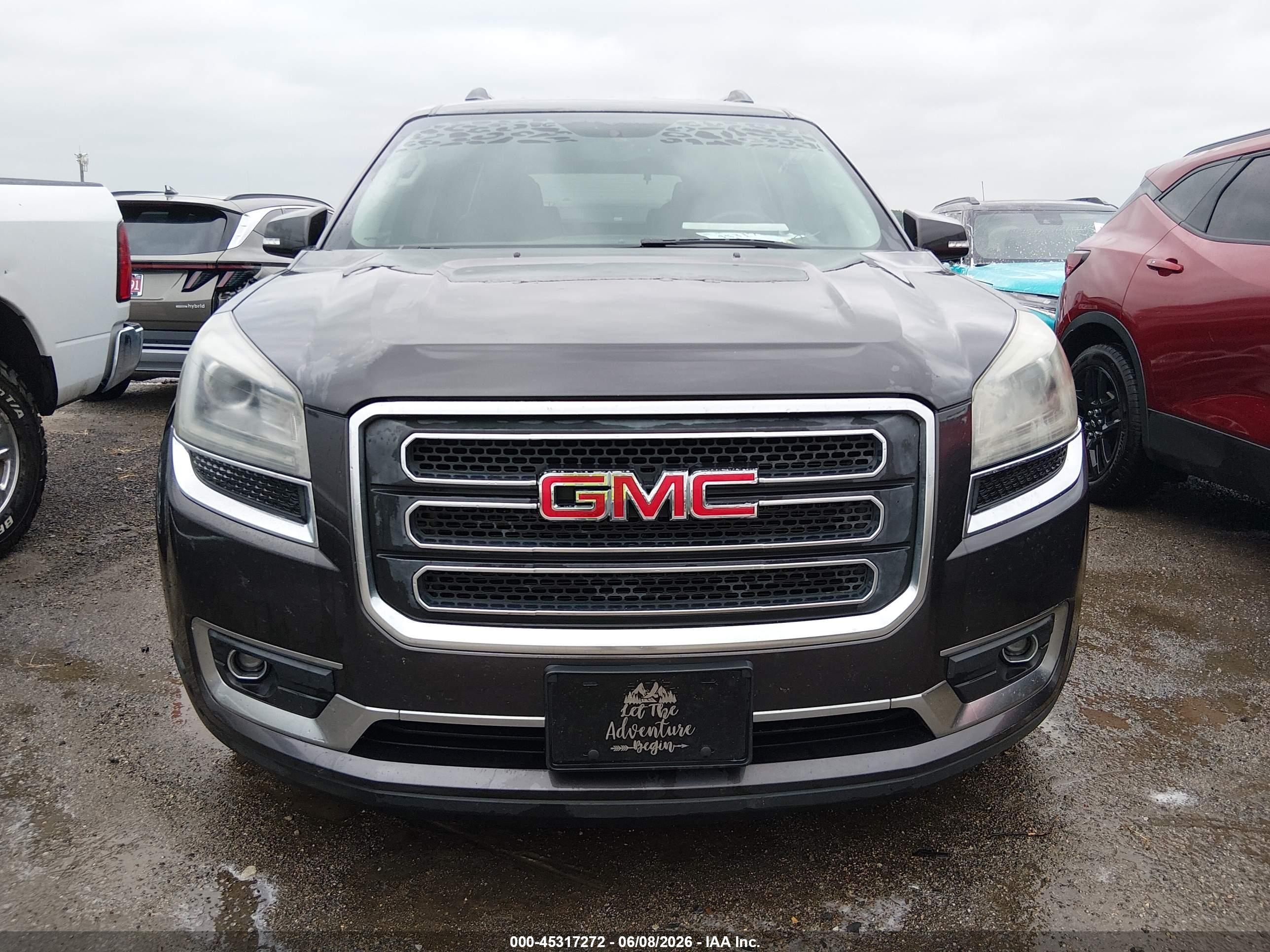 2014 Gmc Acadia Slt-1 Gray vin: 1GKKRRKD2EJ369743