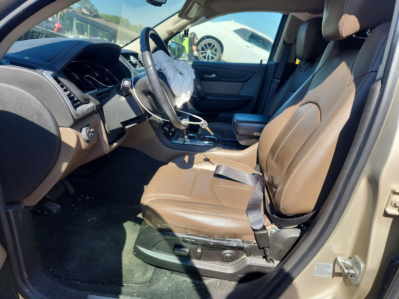 2015 Gmc Acadia Slt-1 Cream vin: 1GKKRRKD2FJ100398