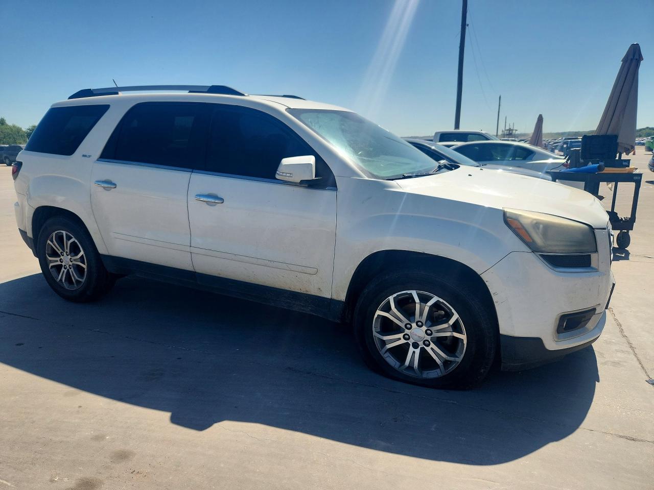 2015 Gmc Acadia Slt-1 White vin: 1GKKRRKD2FJ120487