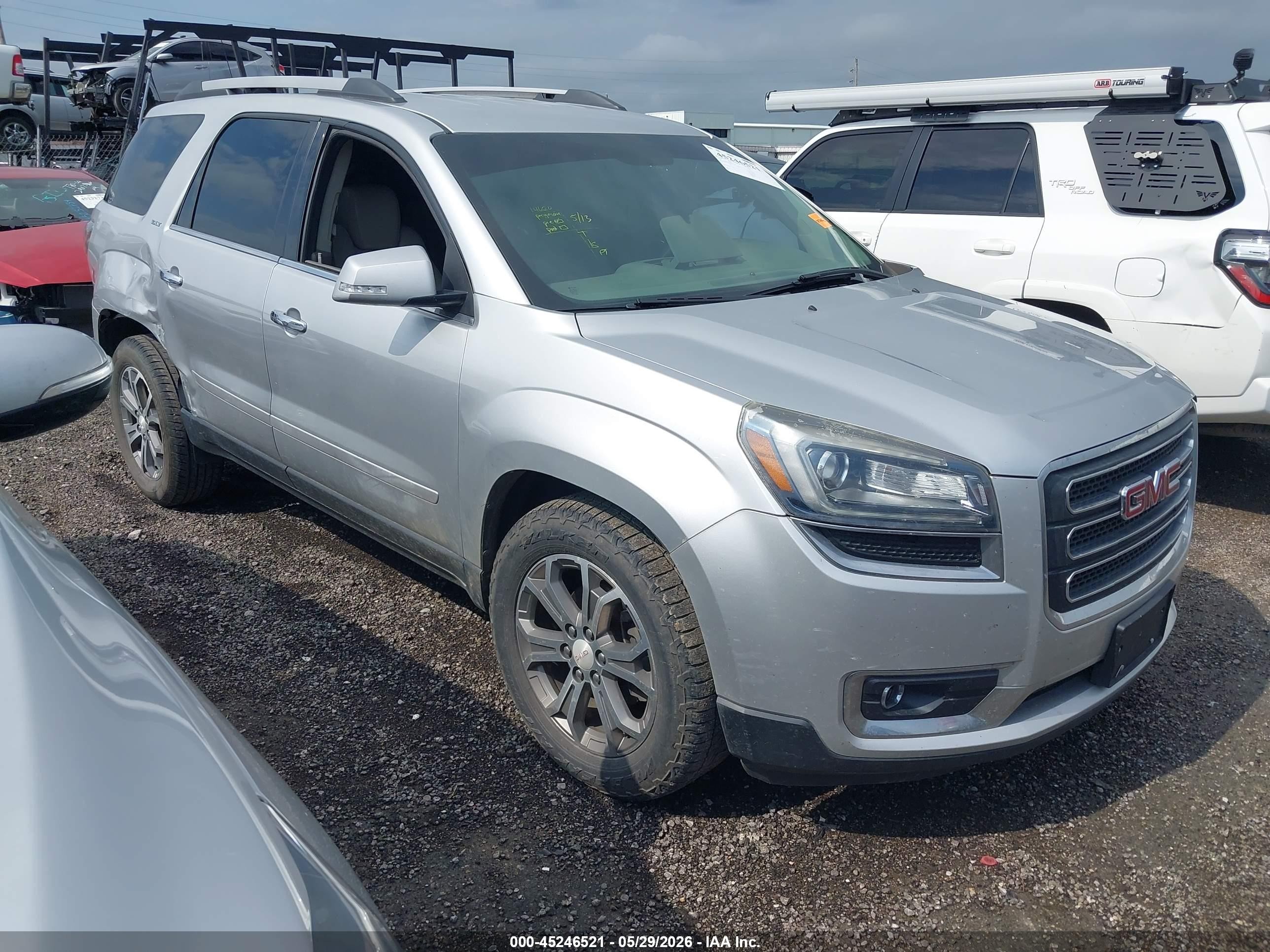 2015 Gmc Acadia Slt-1 Silver vin: 1GKKRRKD2FJ129335