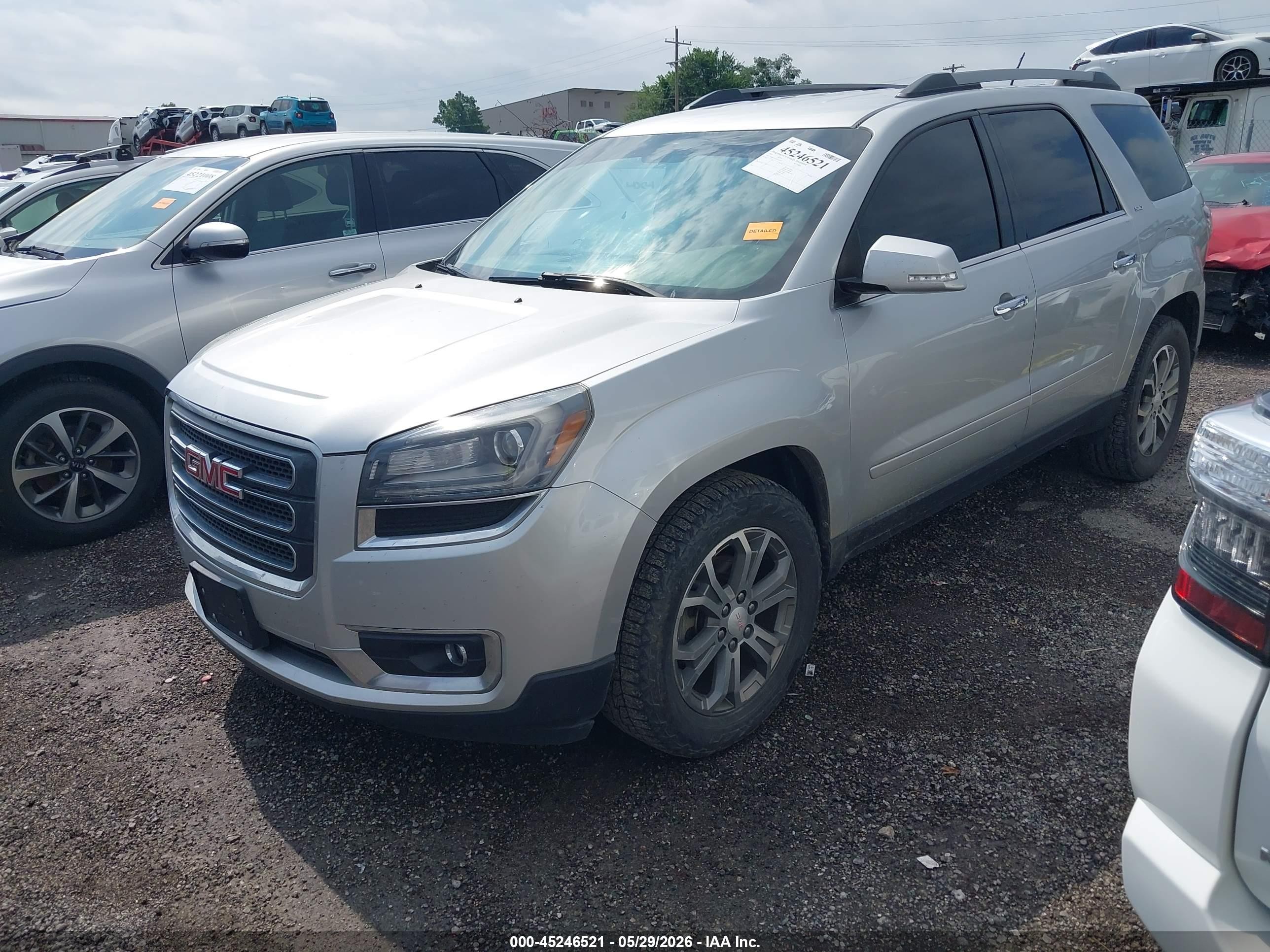 2015 Gmc Acadia Slt-1 Silver vin: 1GKKRRKD2FJ129335
