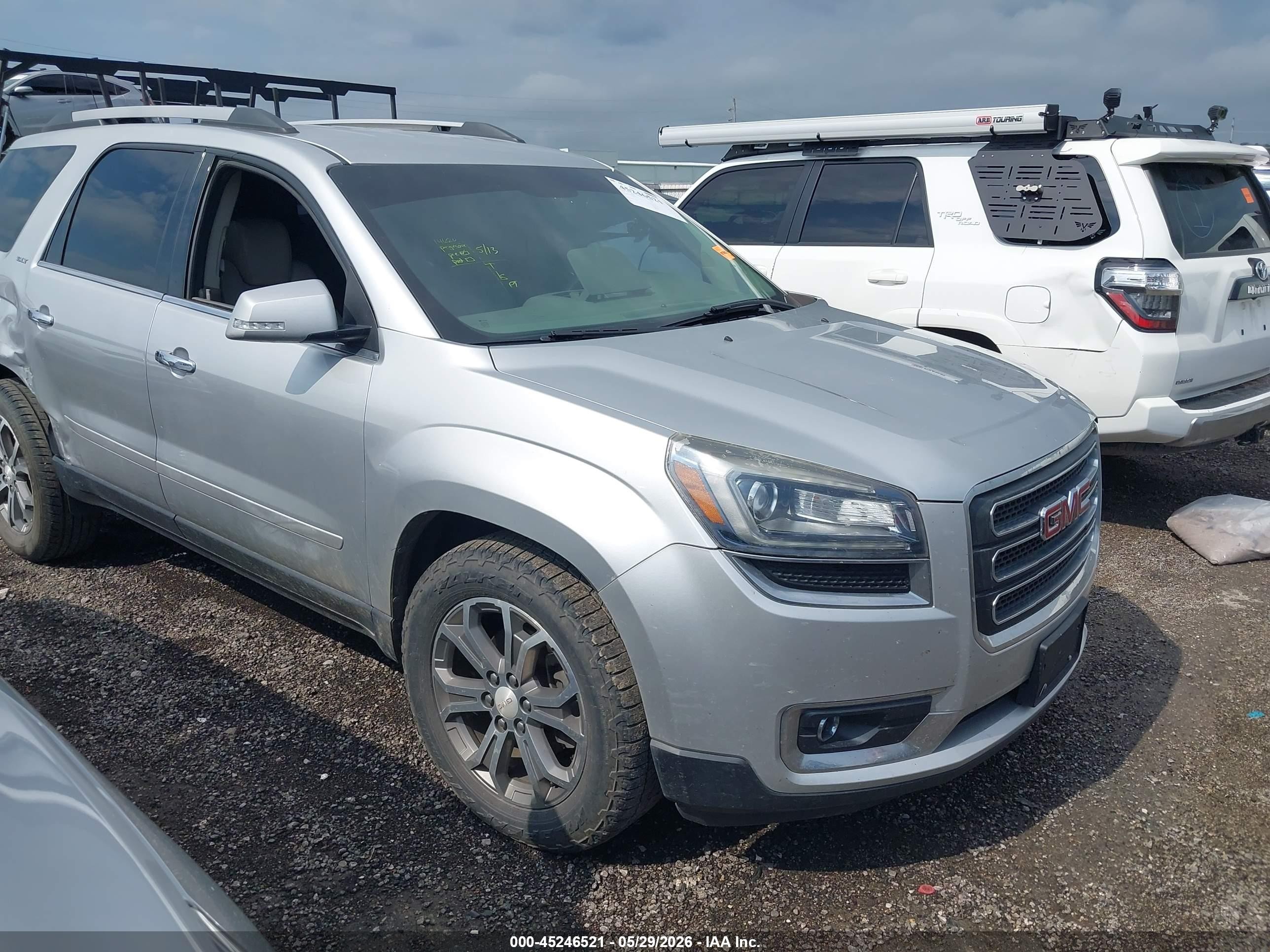 2015 Gmc Acadia Slt-1 Silver vin: 1GKKRRKD2FJ129335
