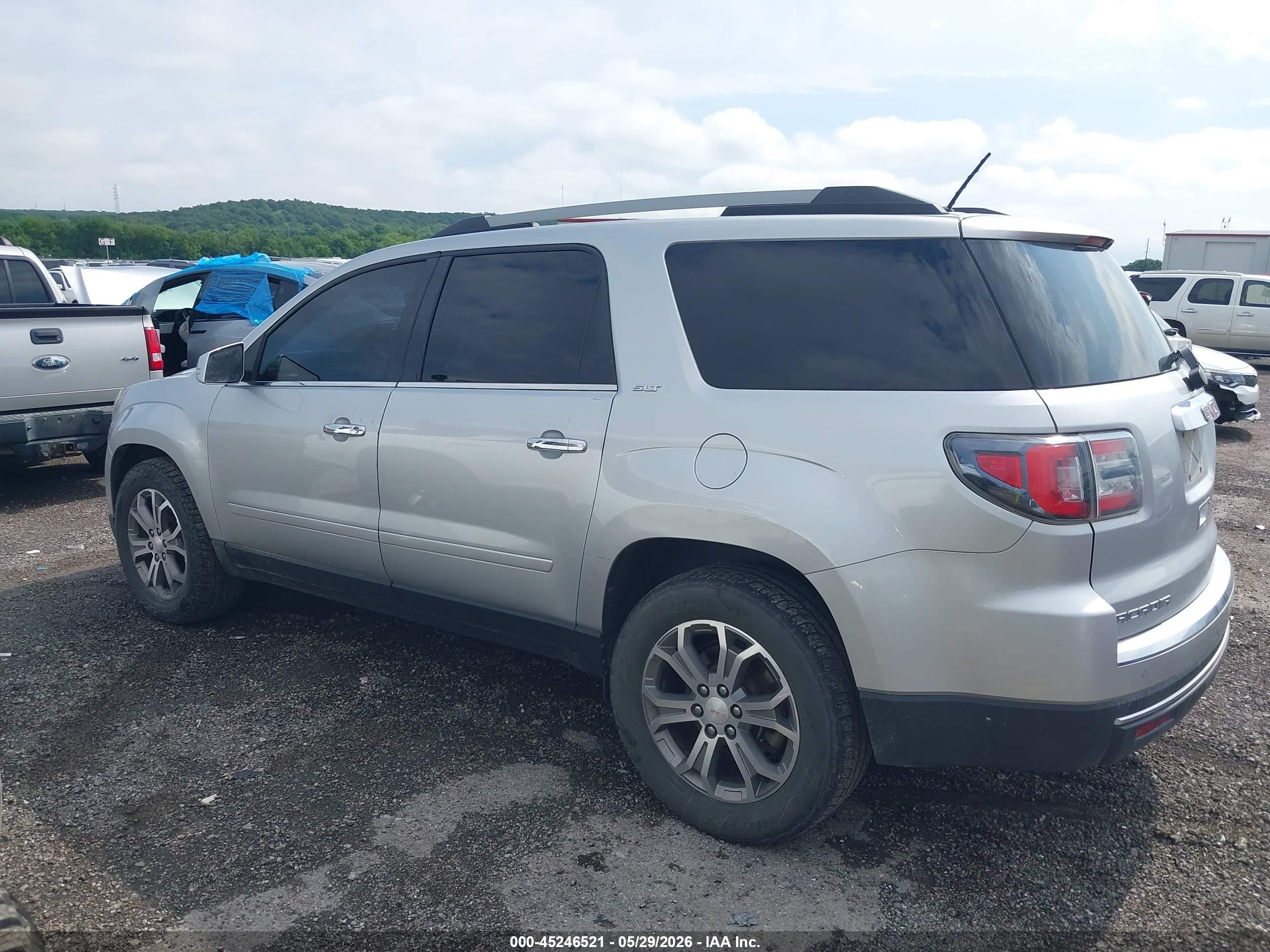 2015 Gmc Acadia Slt-1 Silver vin: 1GKKRRKD2FJ129335