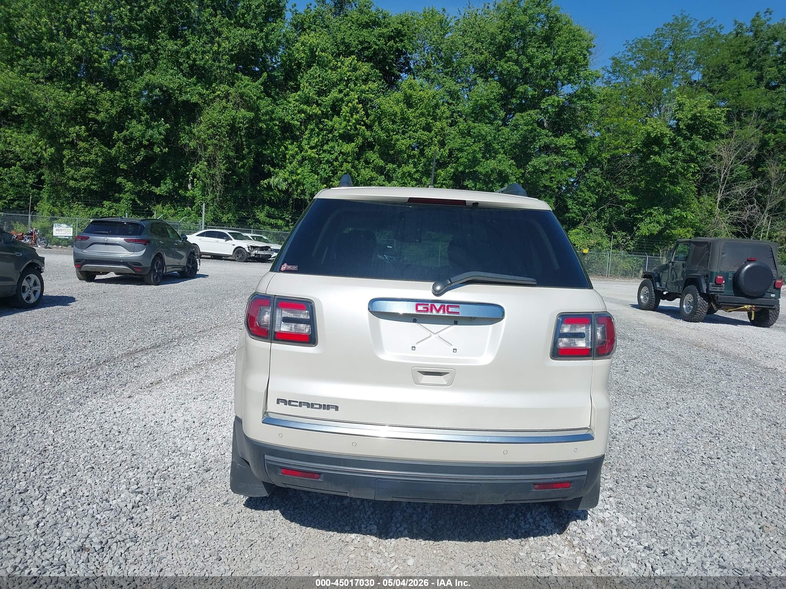 2015 Gmc Acadia Slt-1 White vin: 1GKKRRKD2FJ176462