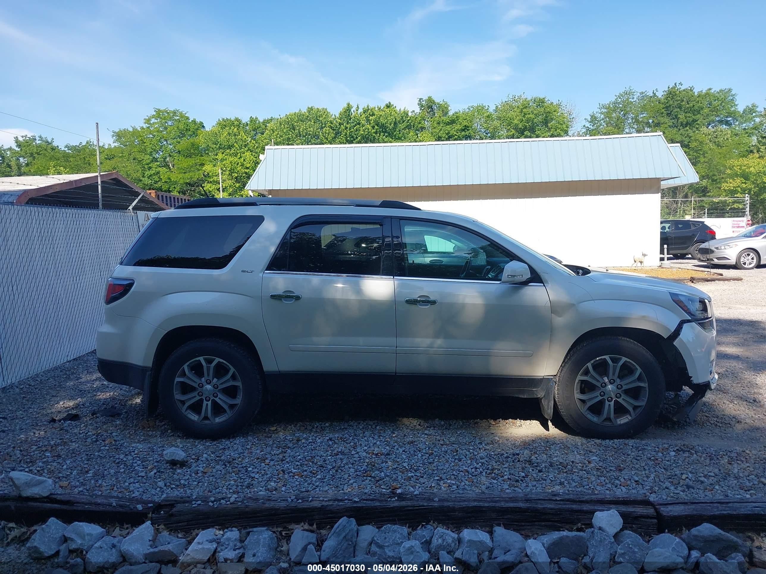 2015 Gmc Acadia Slt-1 White vin: 1GKKRRKD2FJ176462
