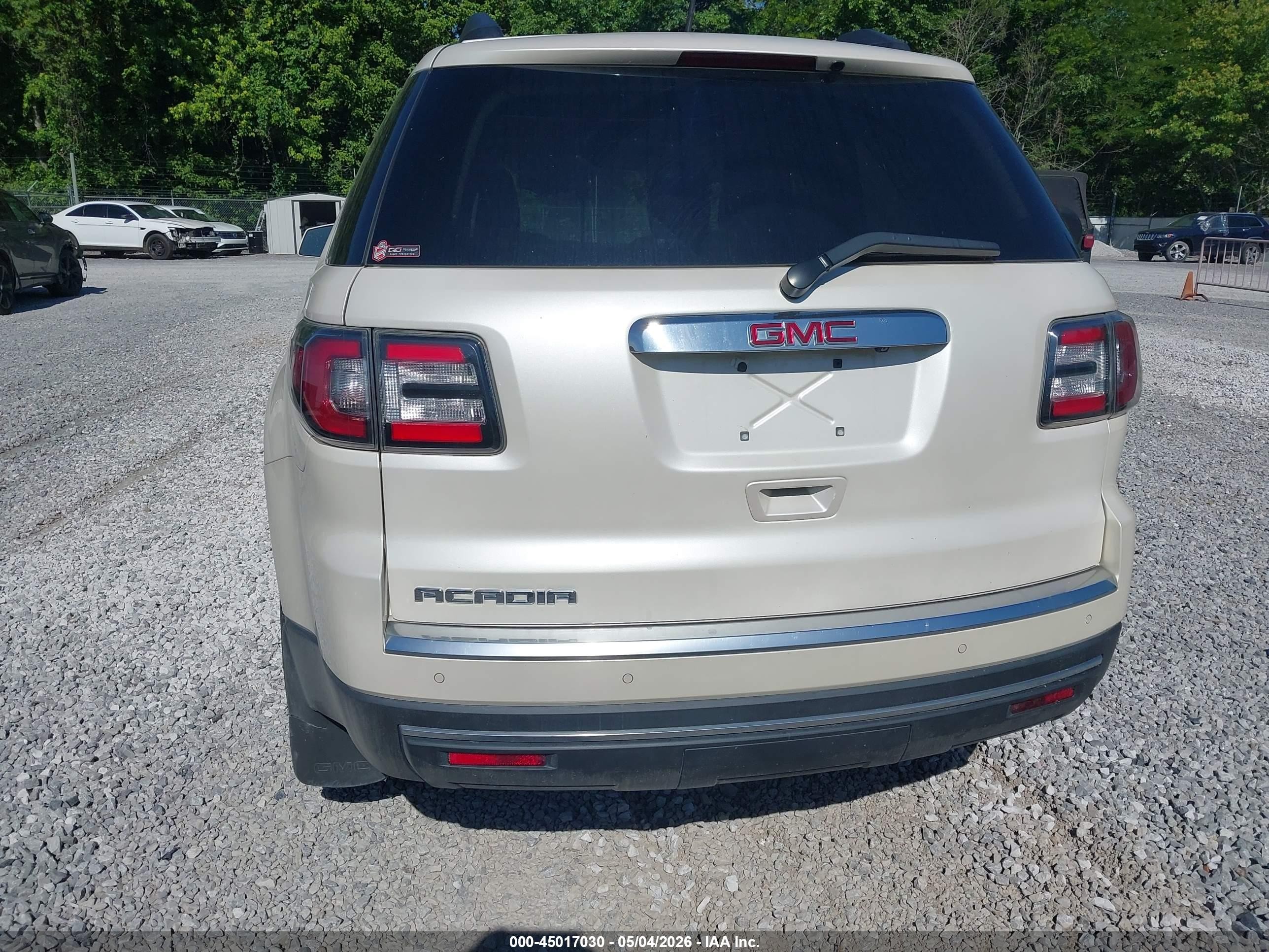 2015 Gmc Acadia Slt-1 White vin: 1GKKRRKD2FJ176462