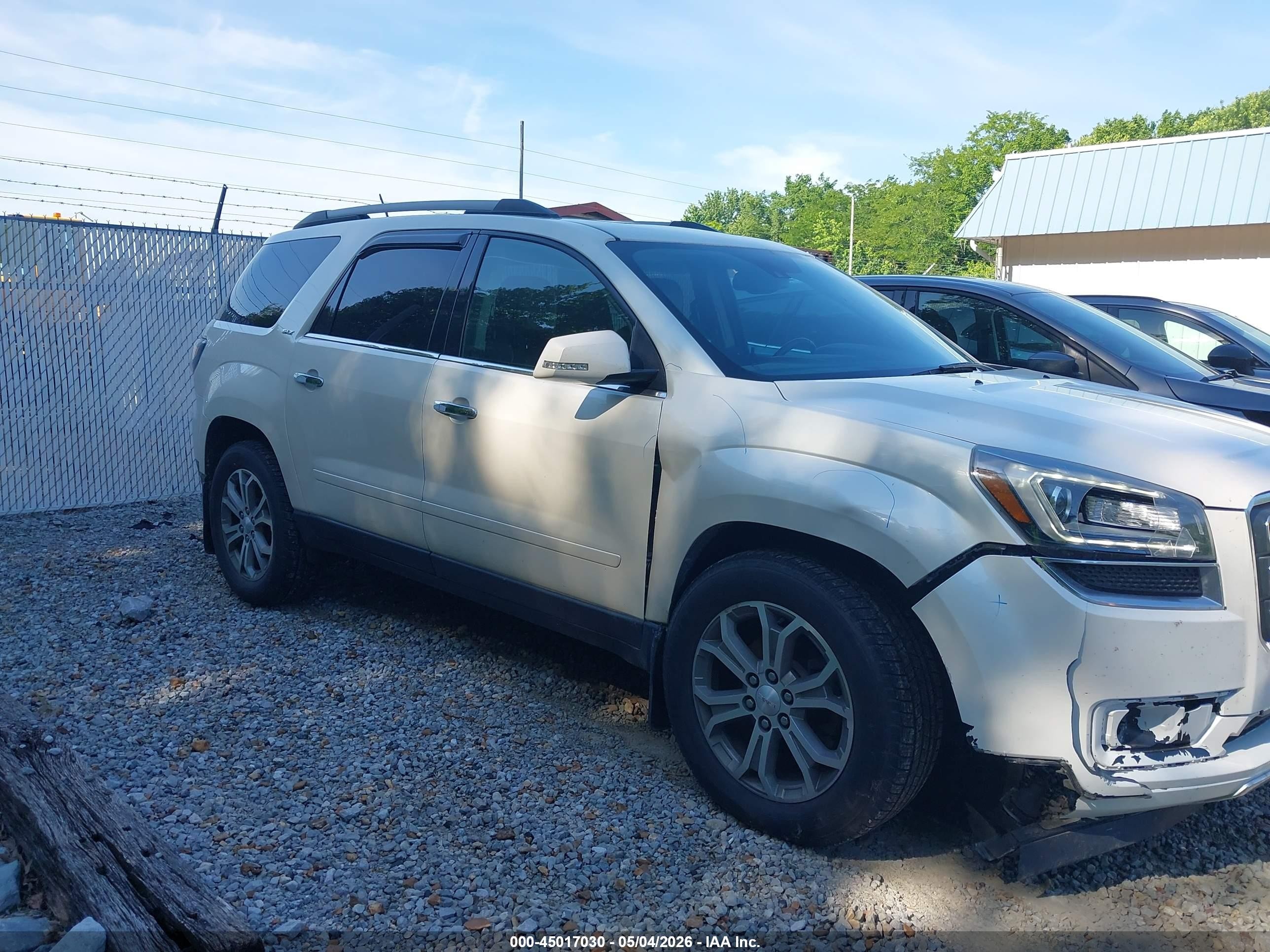 2015 Gmc Acadia Slt-1 White vin: 1GKKRRKD2FJ176462