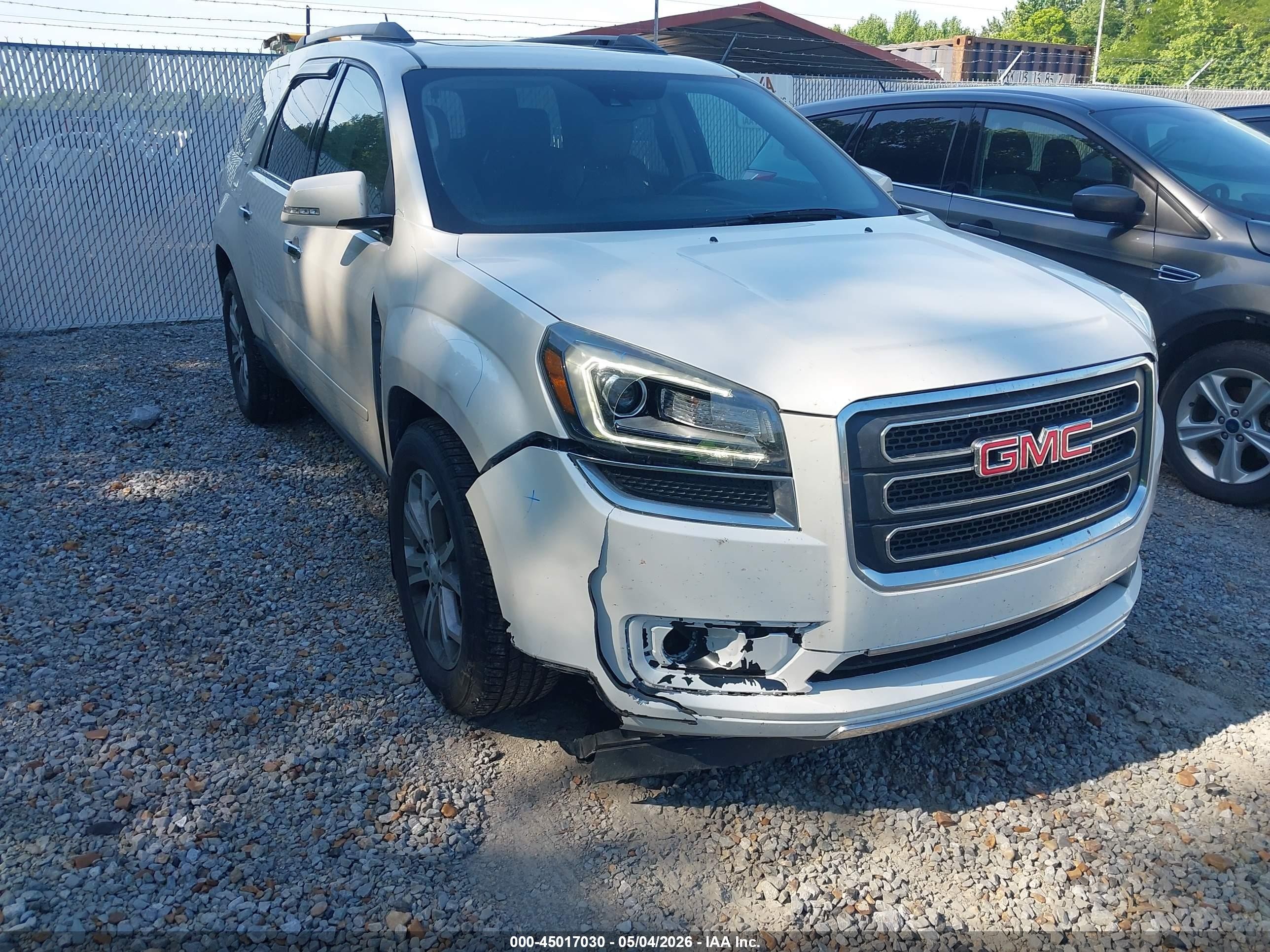2015 Gmc Acadia Slt-1 White vin: 1GKKRRKD2FJ176462