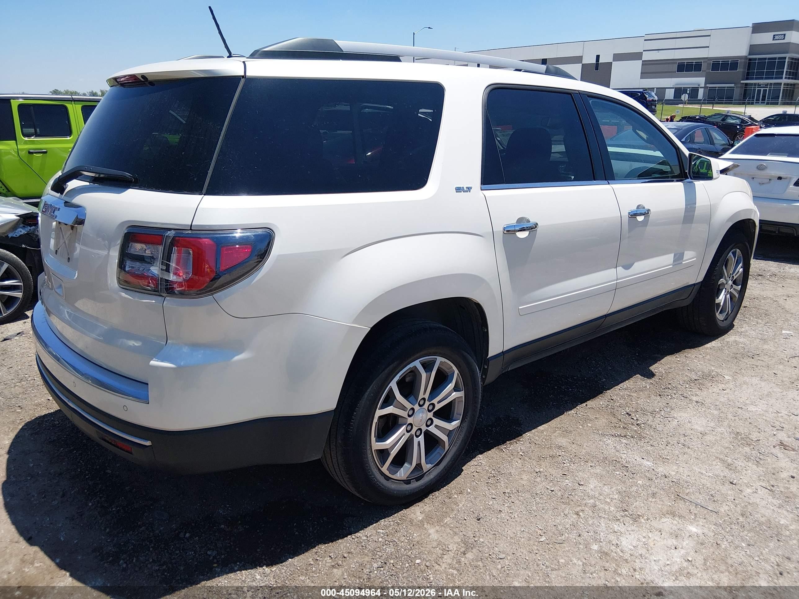 2015 Gmc Acadia Slt-1 White vin: 1GKKRRKD2FJ199532