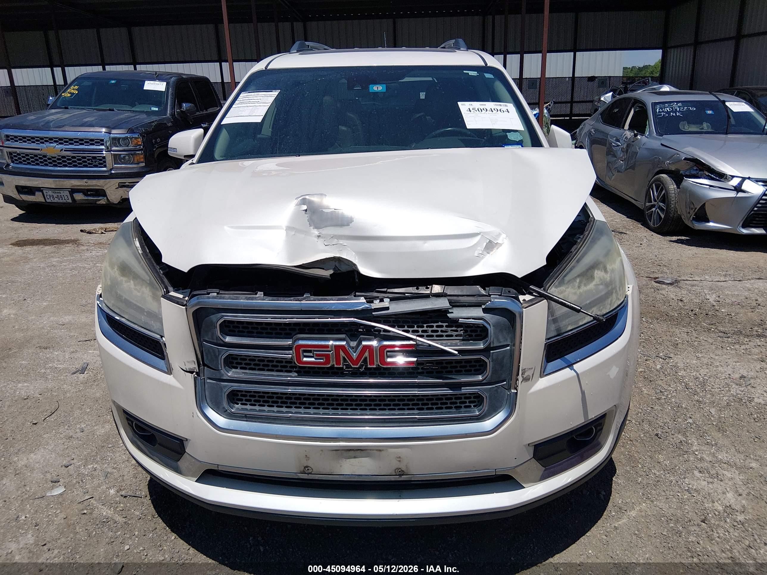 2015 Gmc Acadia Slt-1 White vin: 1GKKRRKD2FJ199532