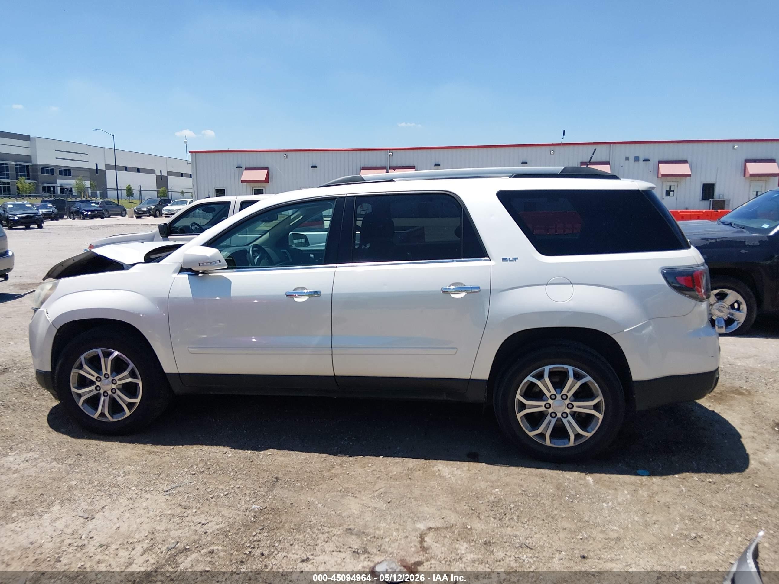 2015 Gmc Acadia Slt-1 White vin: 1GKKRRKD2FJ199532