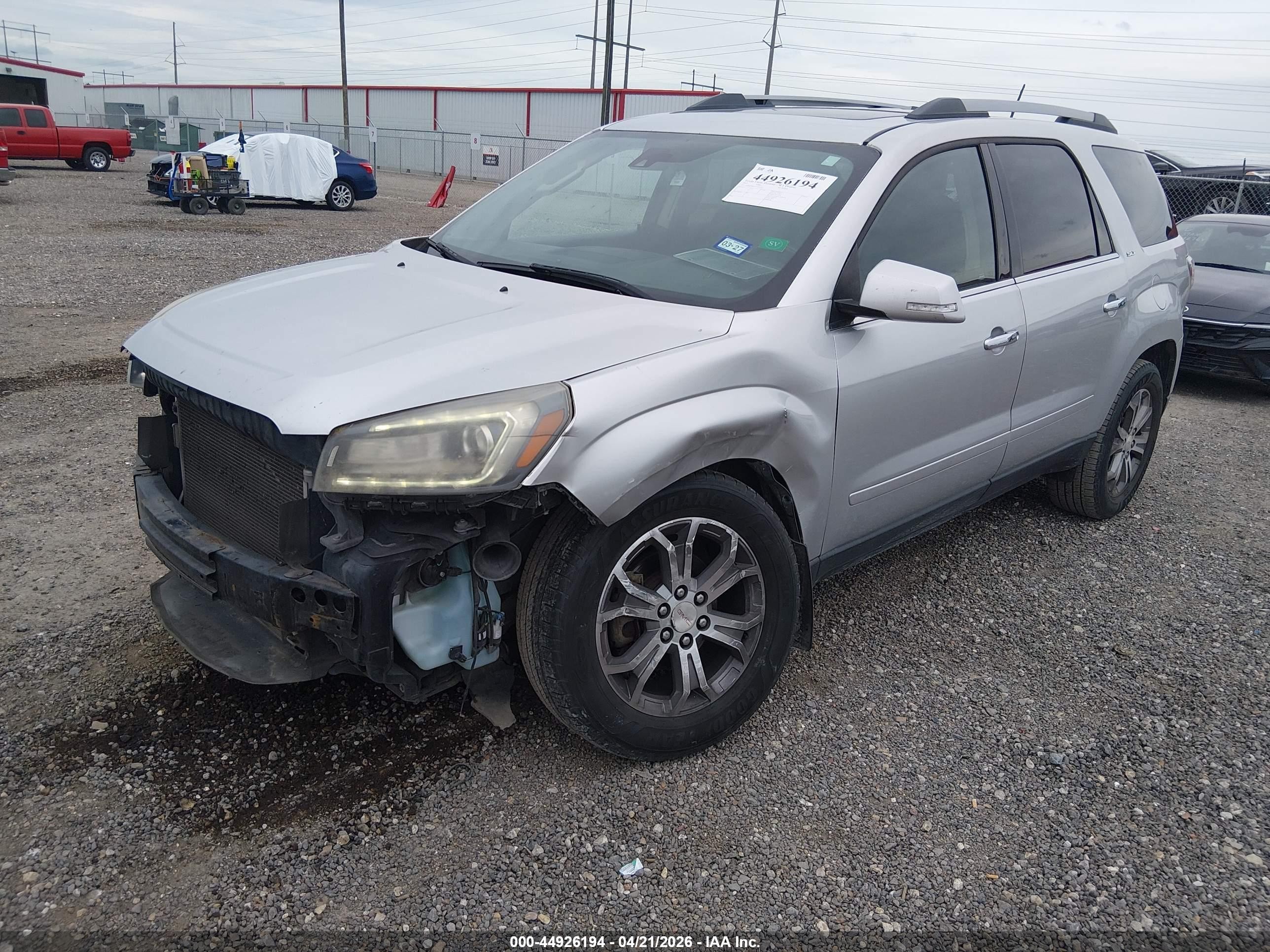 2015 Gmc Acadia Slt-1 Silver vin: 1GKKRRKD2FJ223926