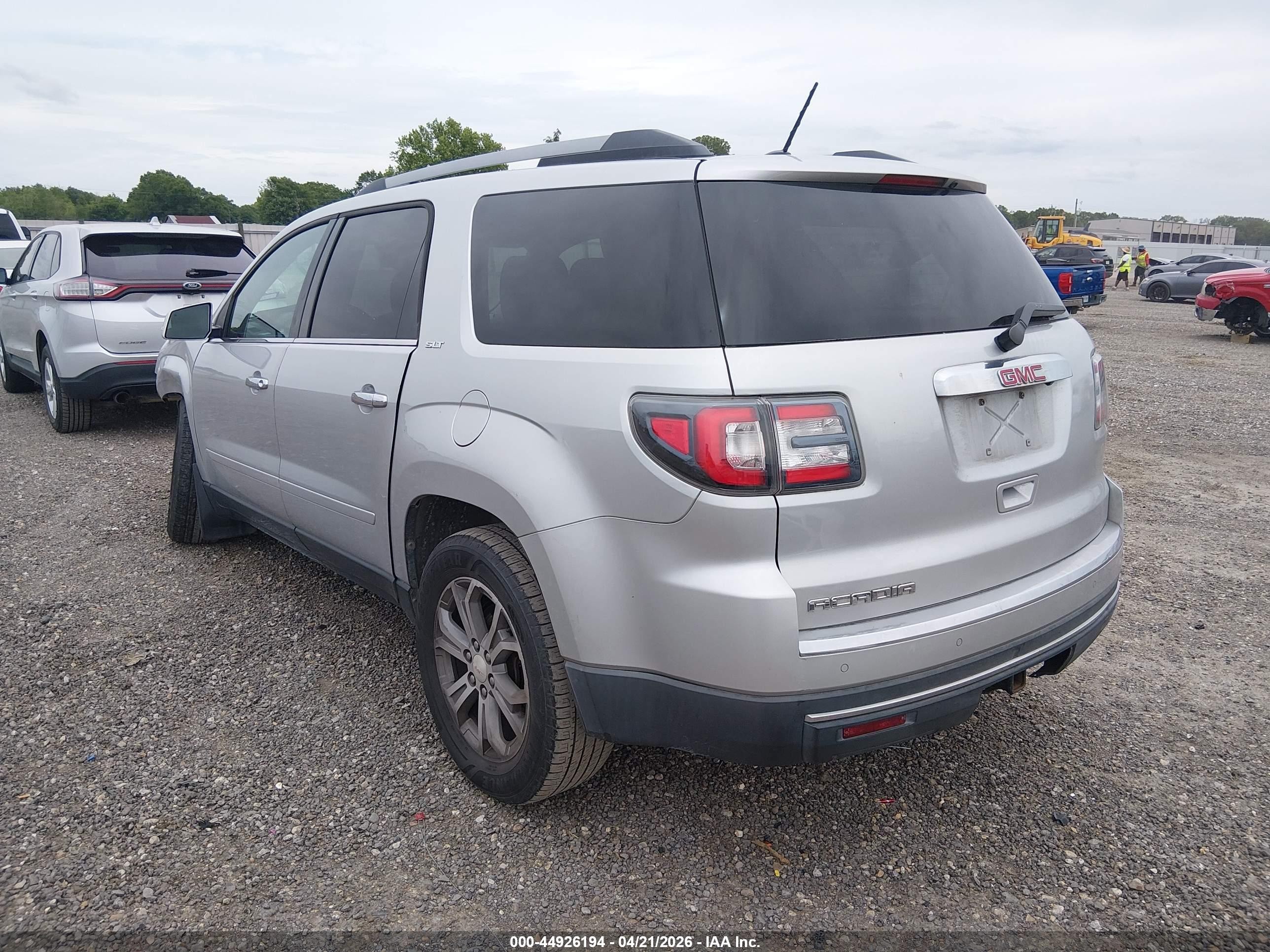 2015 Gmc Acadia Slt-1 Silver vin: 1GKKRRKD2FJ223926