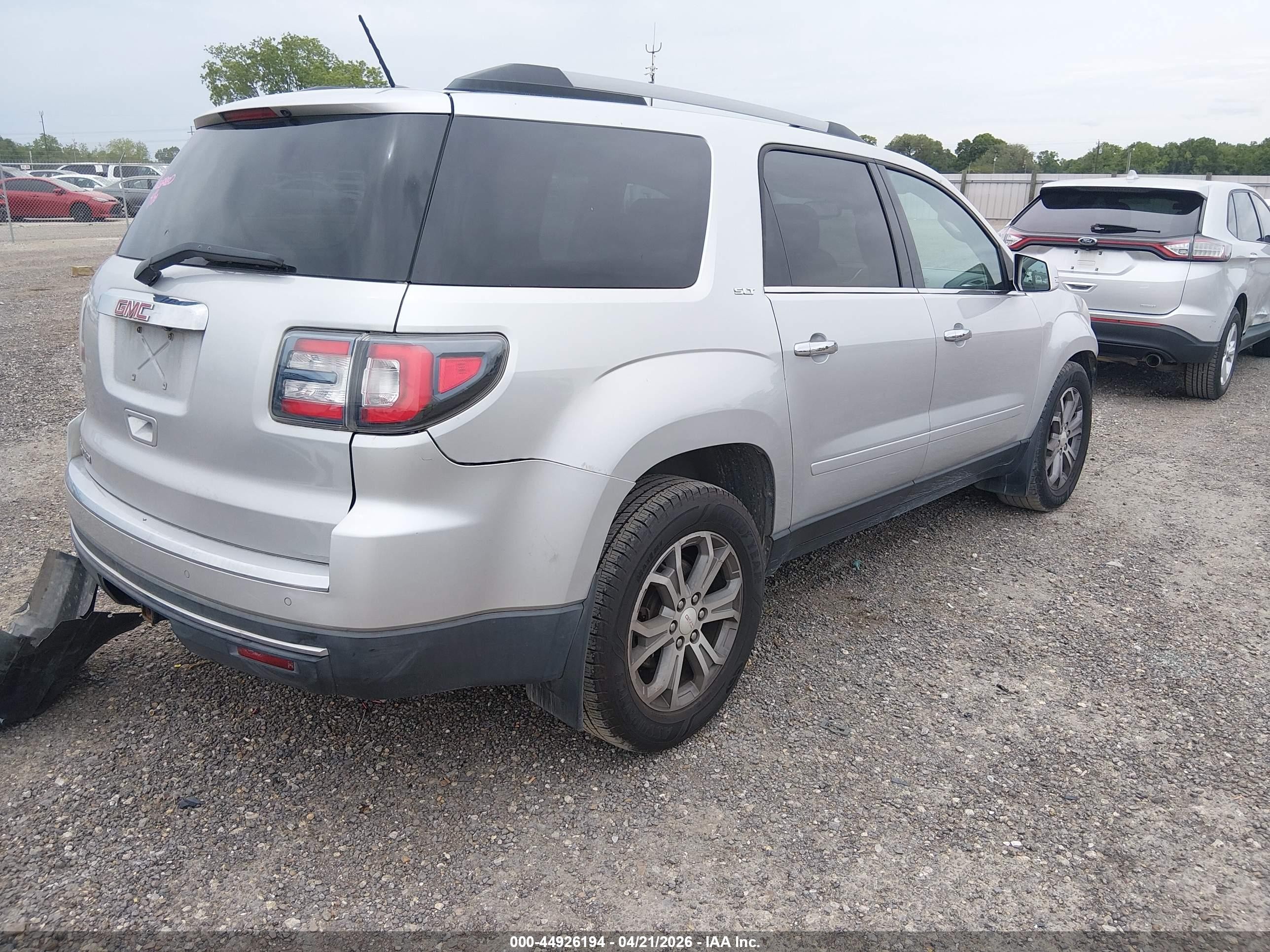 2015 Gmc Acadia Slt-1 Silver vin: 1GKKRRKD2FJ223926