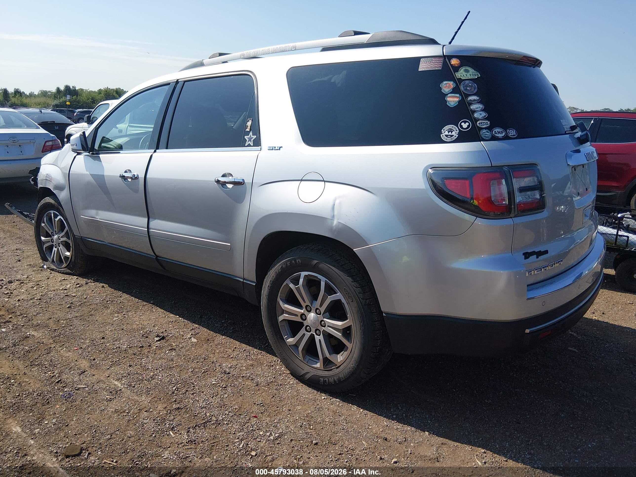 2015 Gmc Acadia Slt-1 Silver vin: 1GKKRRKD2FJ339997