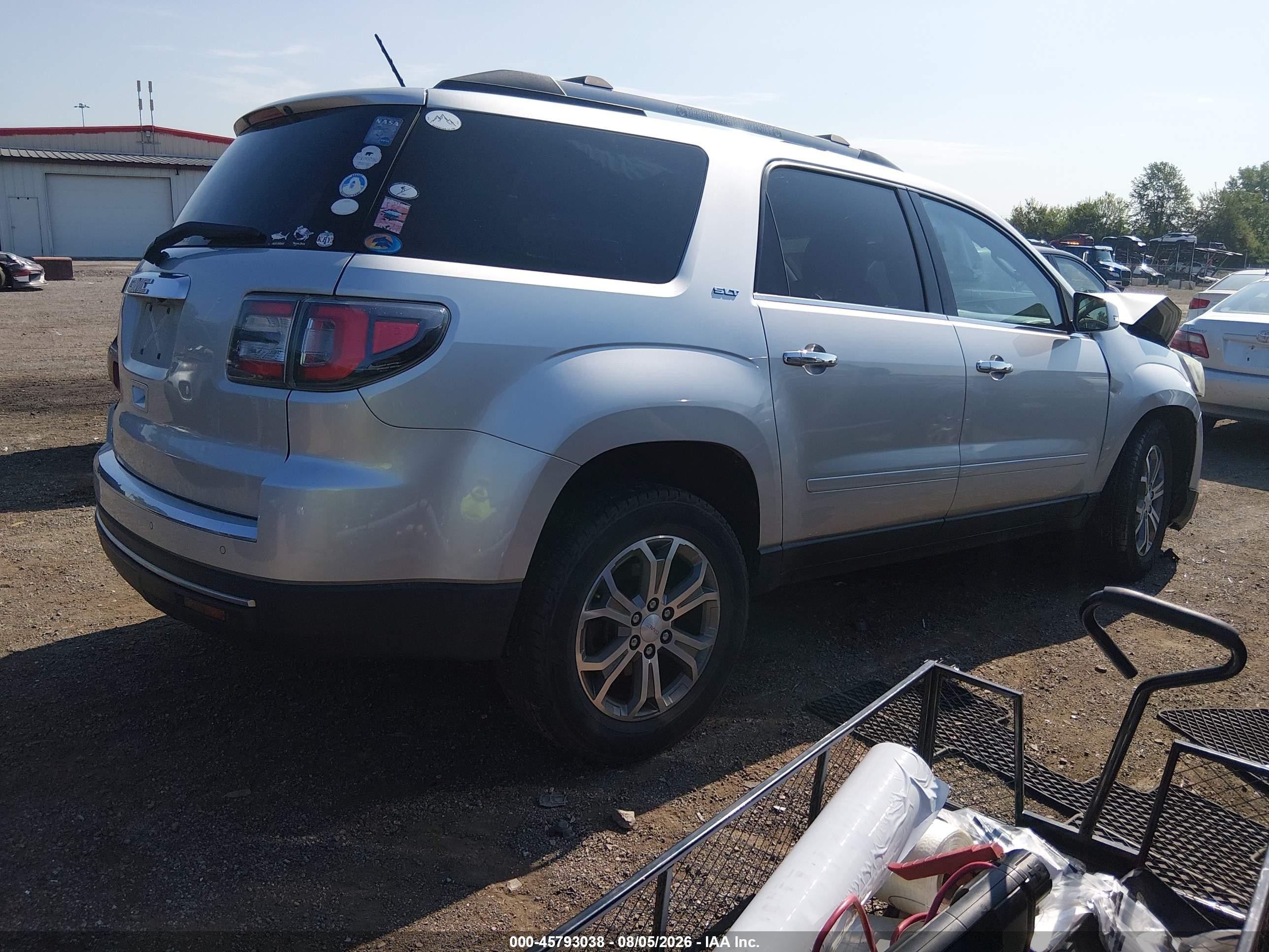 2015 Gmc Acadia Slt-1 Silver vin: 1GKKRRKD2FJ339997