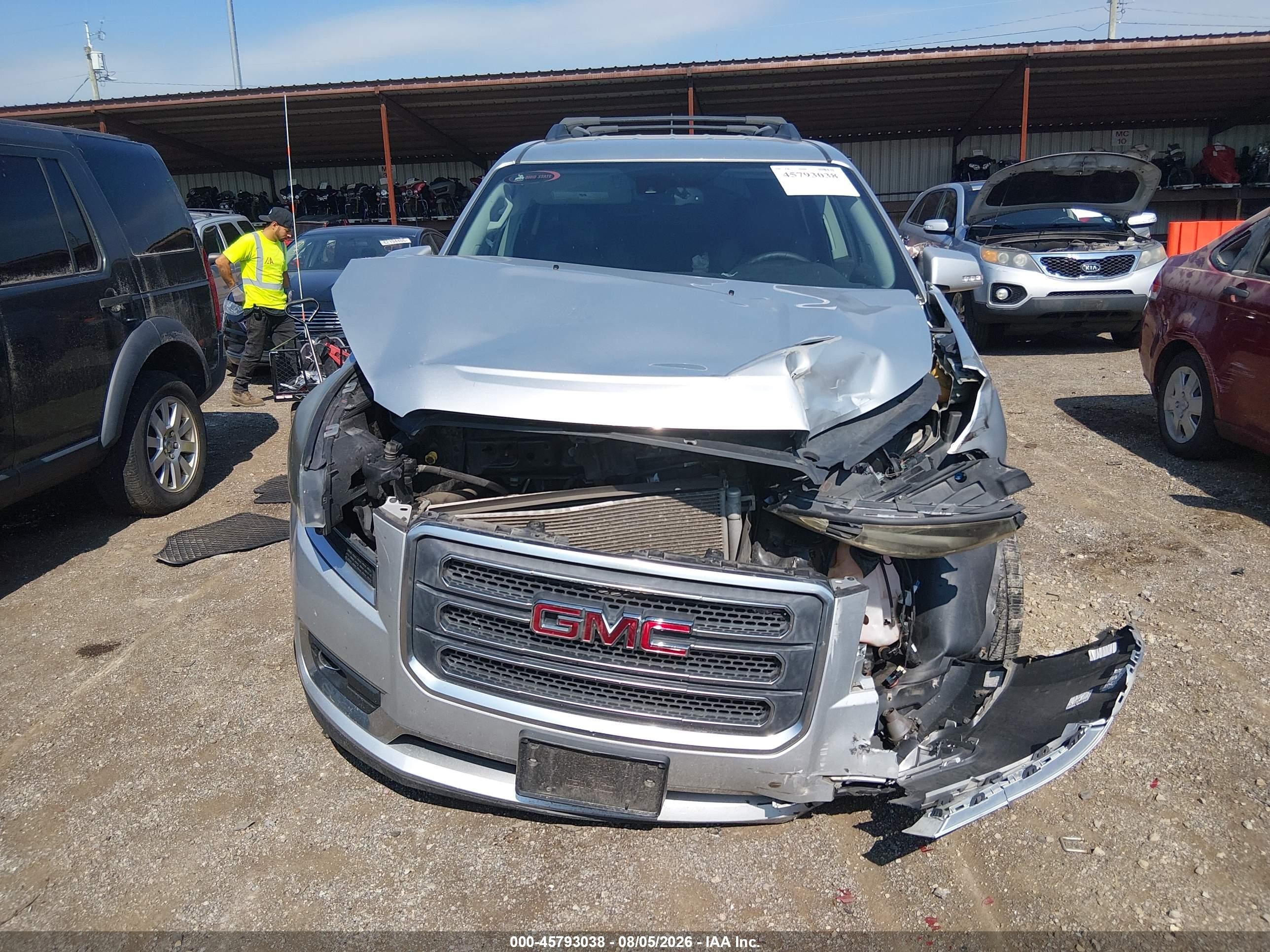2015 Gmc Acadia Slt-1 Silver vin: 1GKKRRKD2FJ339997