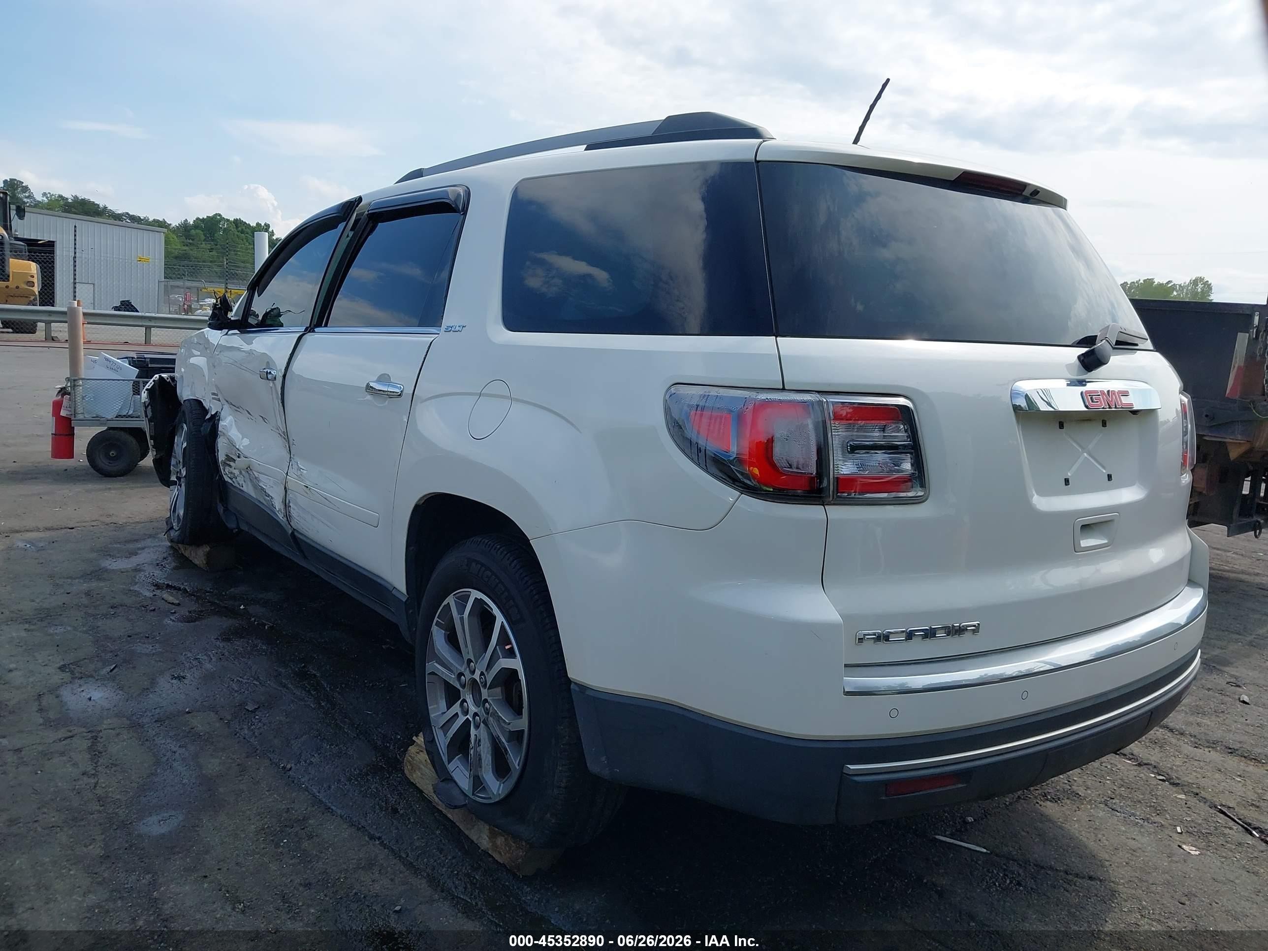2013 Gmc Acadia Slt-1 White vin: 1GKKRRKD3DJ151972