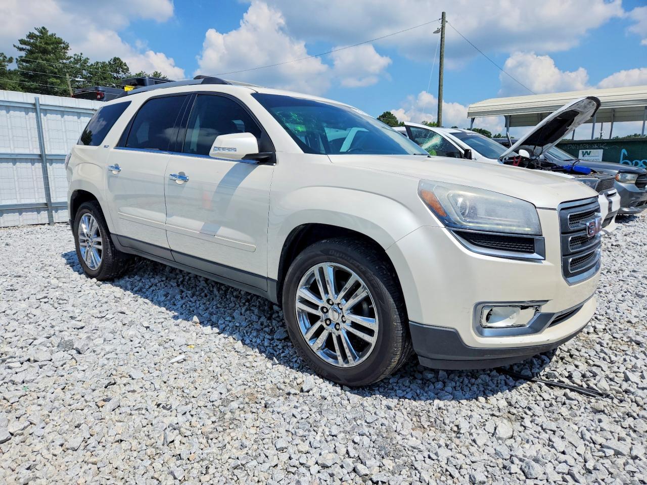 2013 Gmc Acadia Slt-1 White vin: 1GKKRRKD3DJ226850