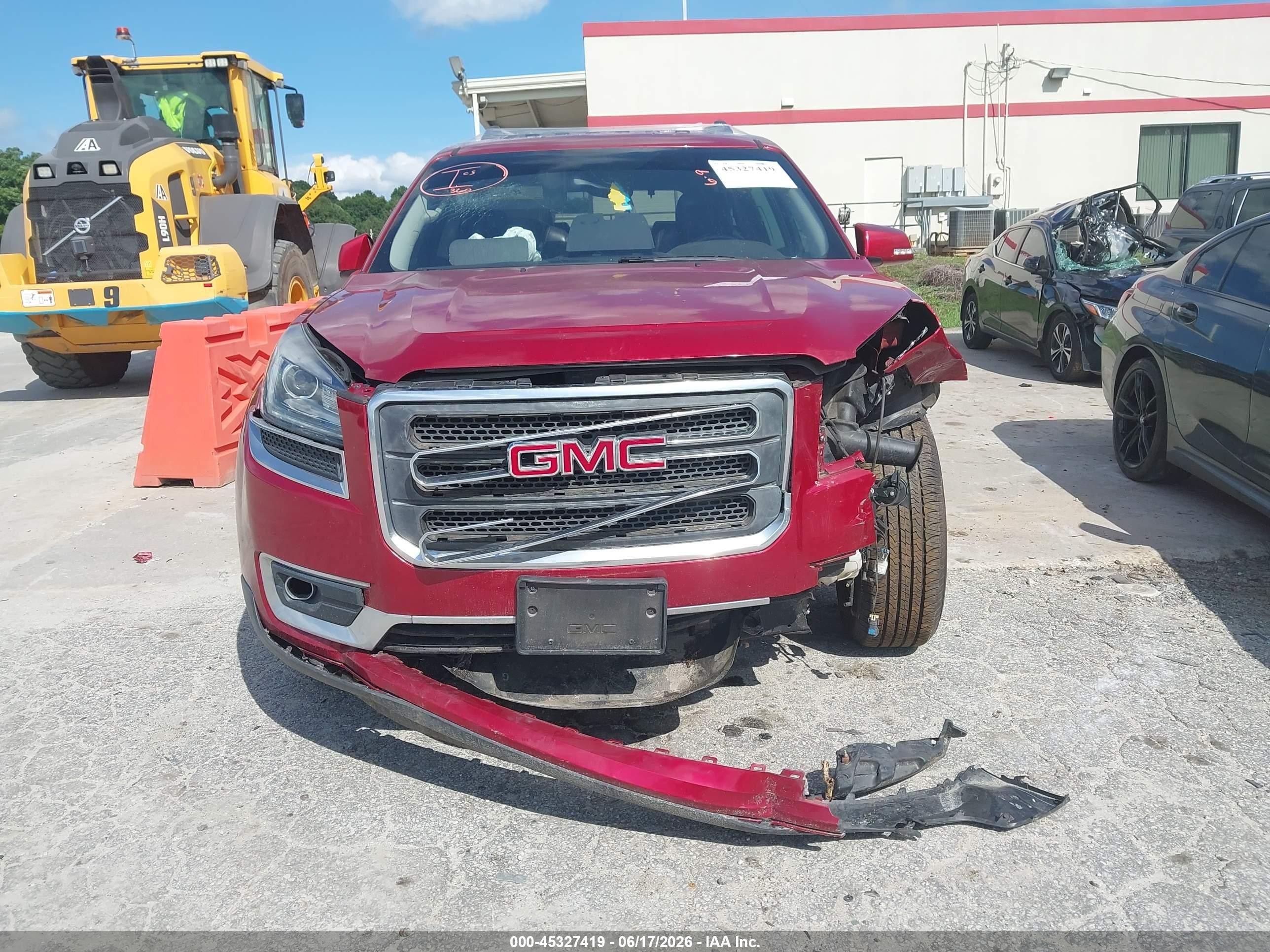 2014 Gmc Acadia Slt-1 Red vin: 1GKKRRKD3EJ146417