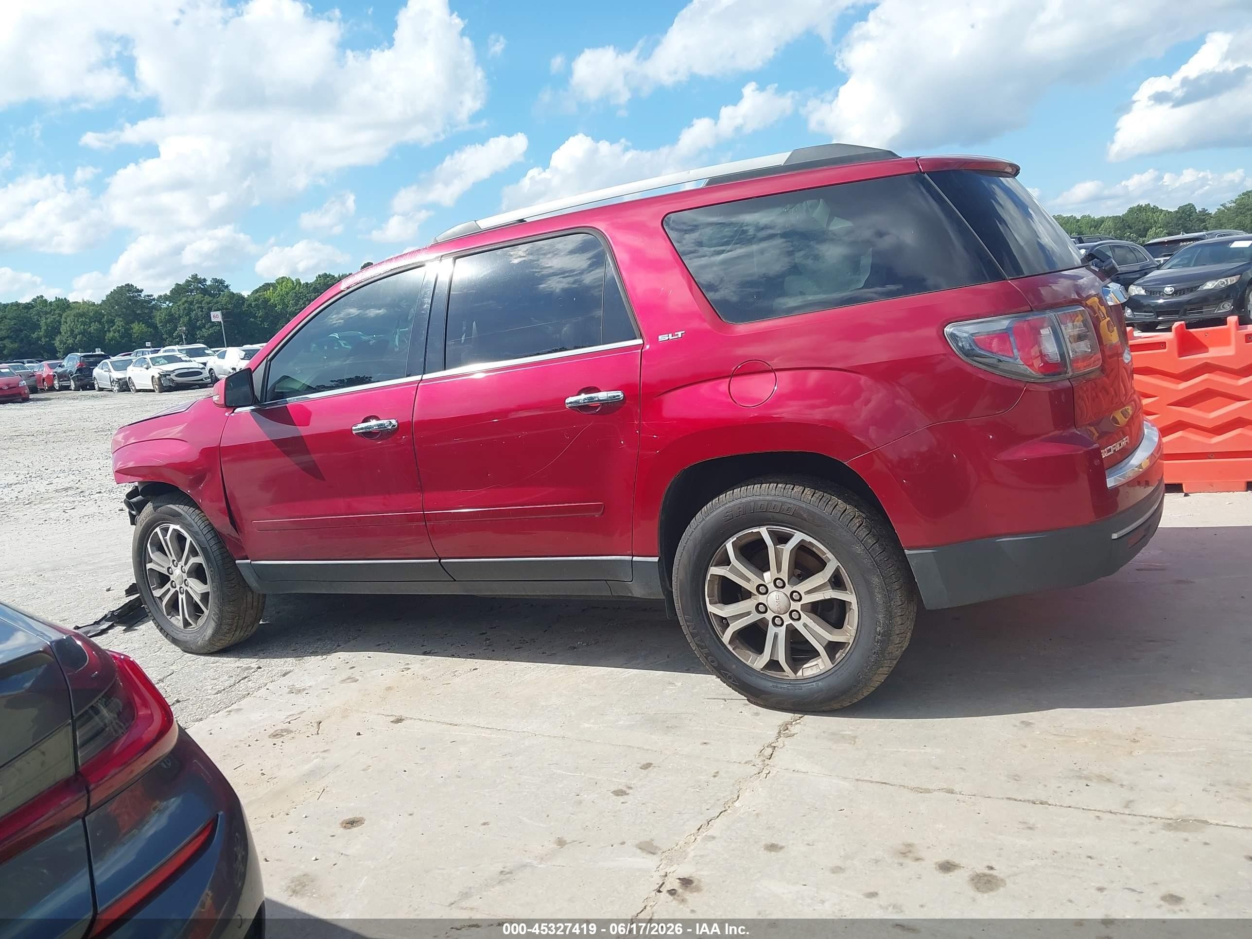 2014 Gmc Acadia Slt-1 Red vin: 1GKKRRKD3EJ146417
