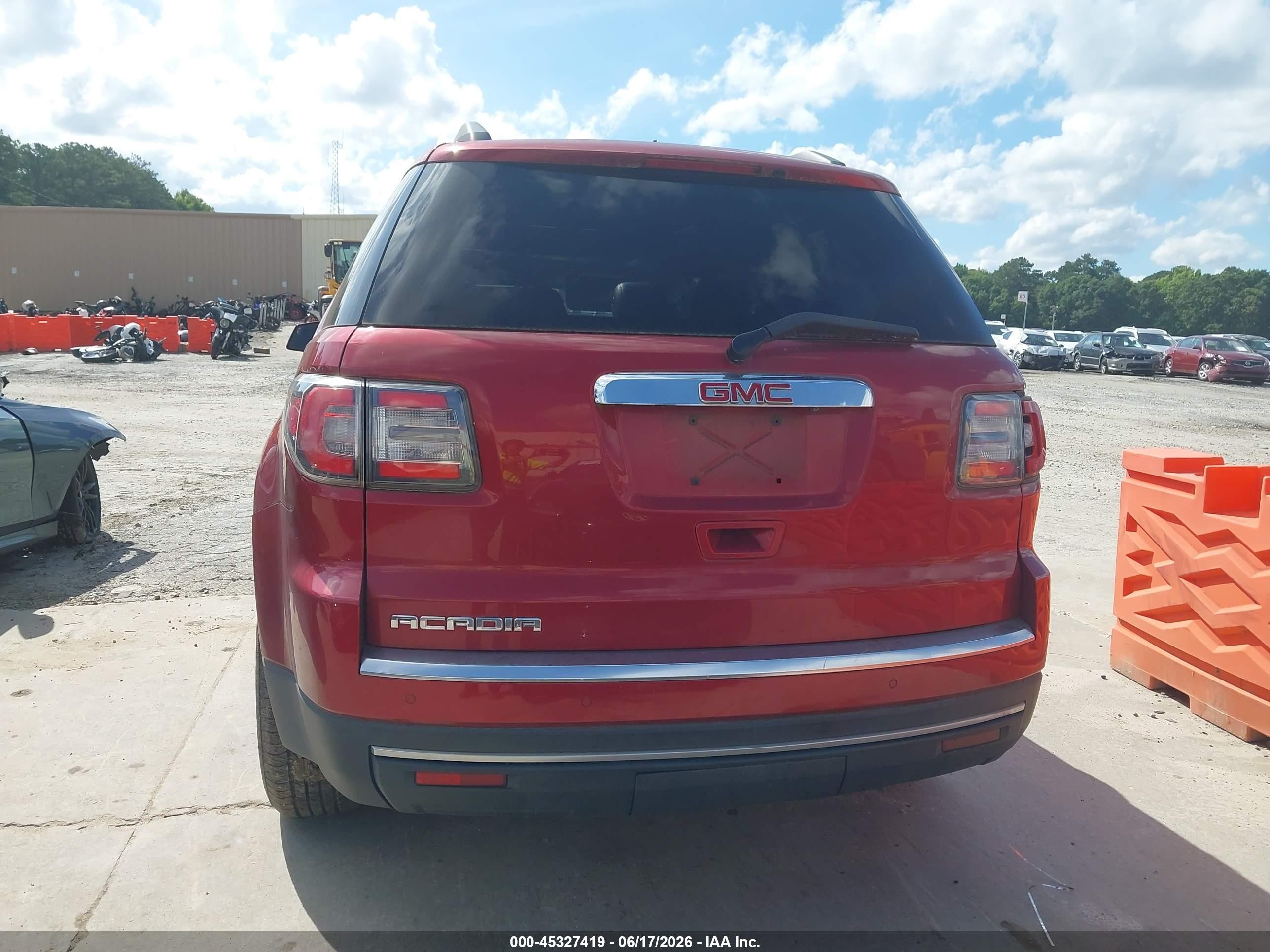 2014 Gmc Acadia Slt-1 Red vin: 1GKKRRKD3EJ146417