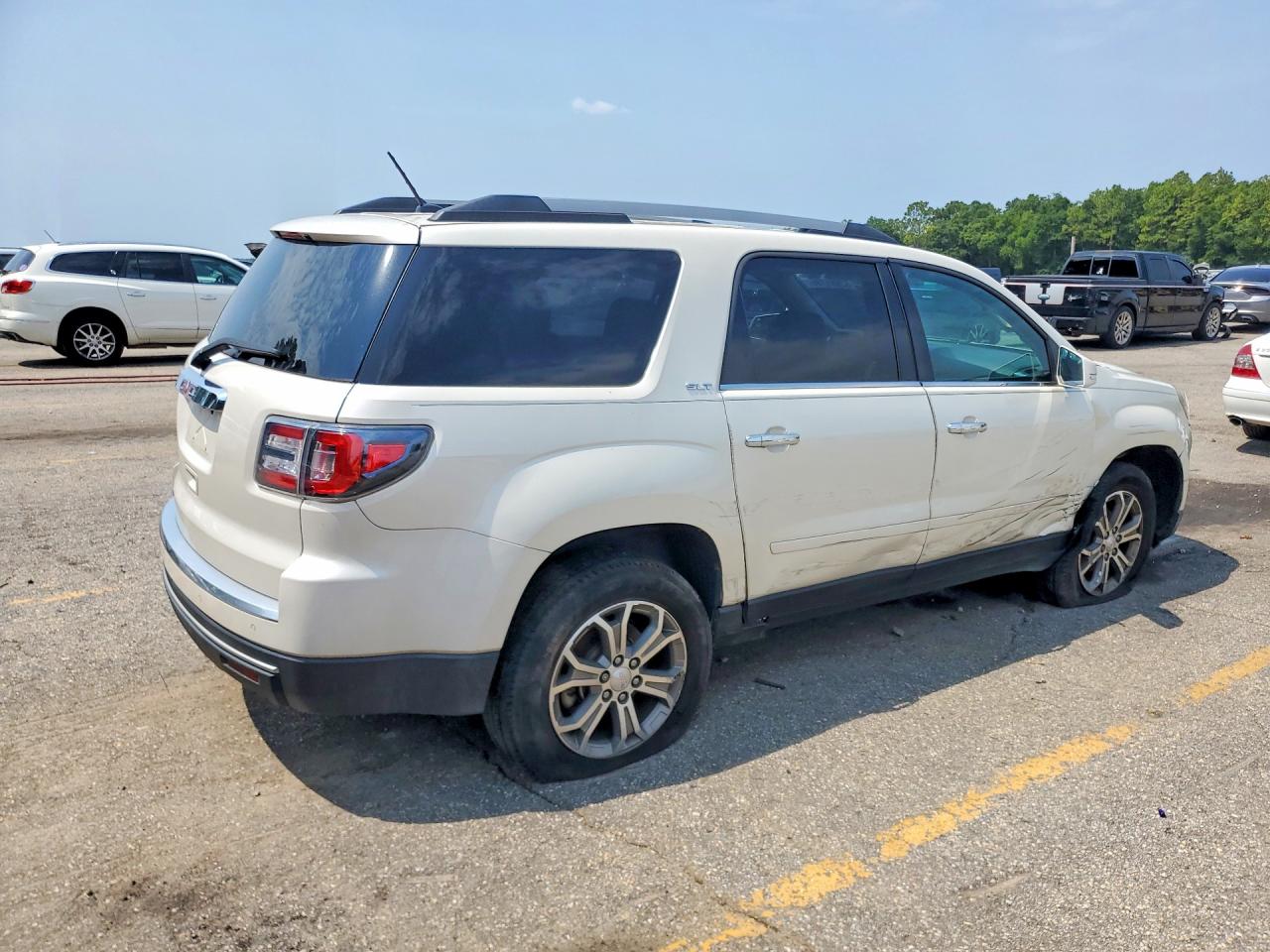 2014 Gmc Acadia Slt-1 White vin: 1GKKRRKD3EJ339313