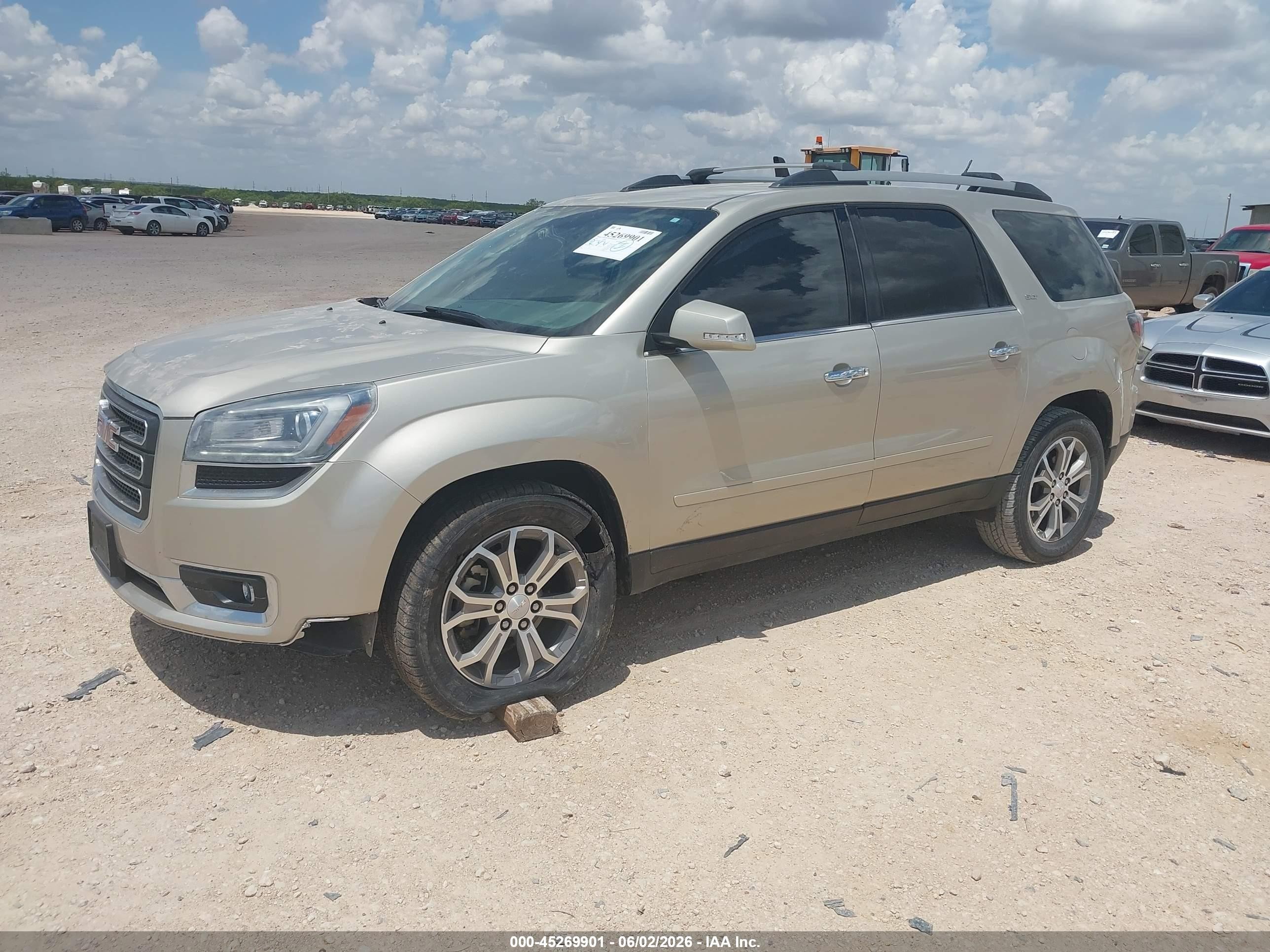2014 Gmc Acadia Slt-1 Silver vin: 1GKKRRKD3EJ346293