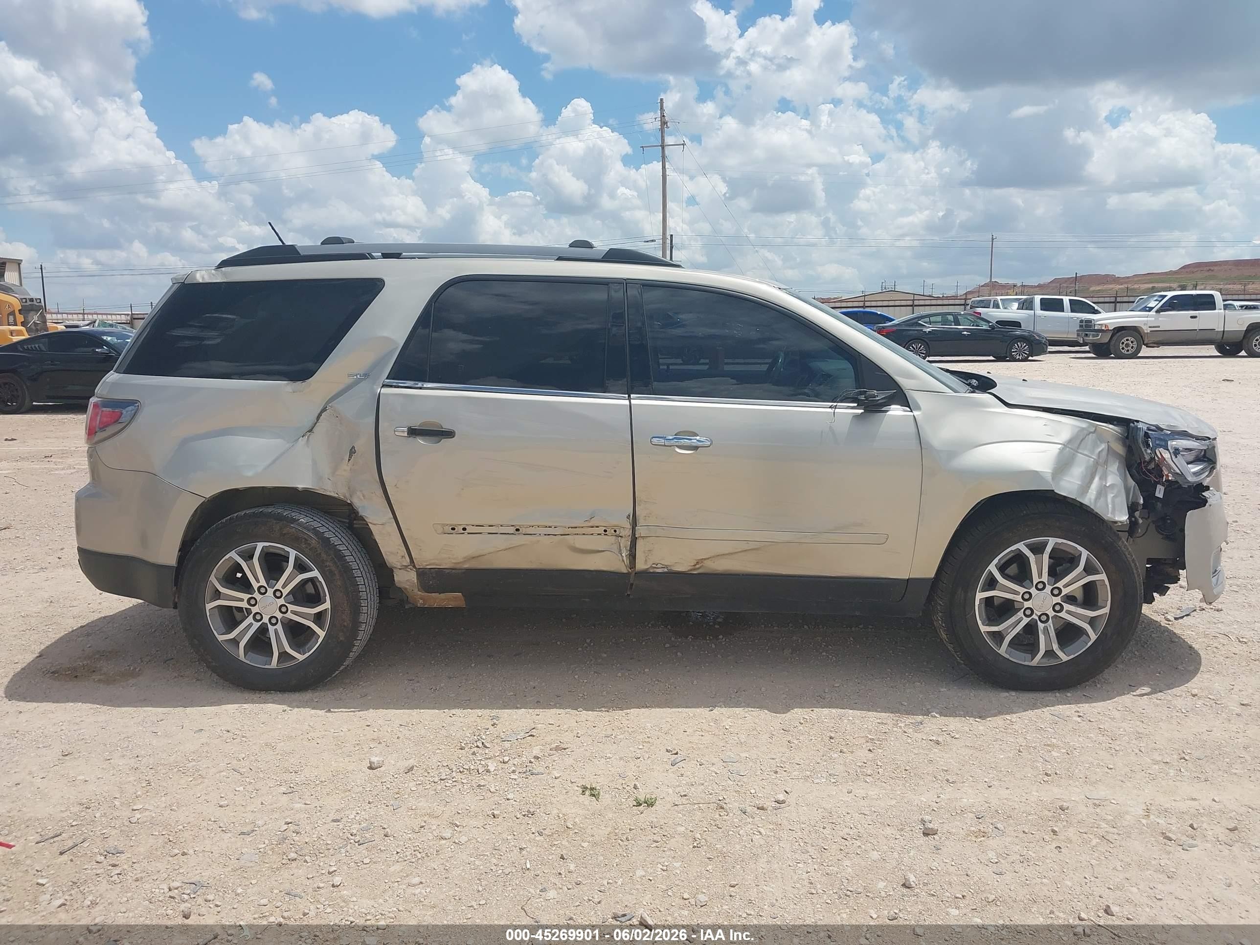 2014 Gmc Acadia Slt-1 Silver vin: 1GKKRRKD3EJ346293