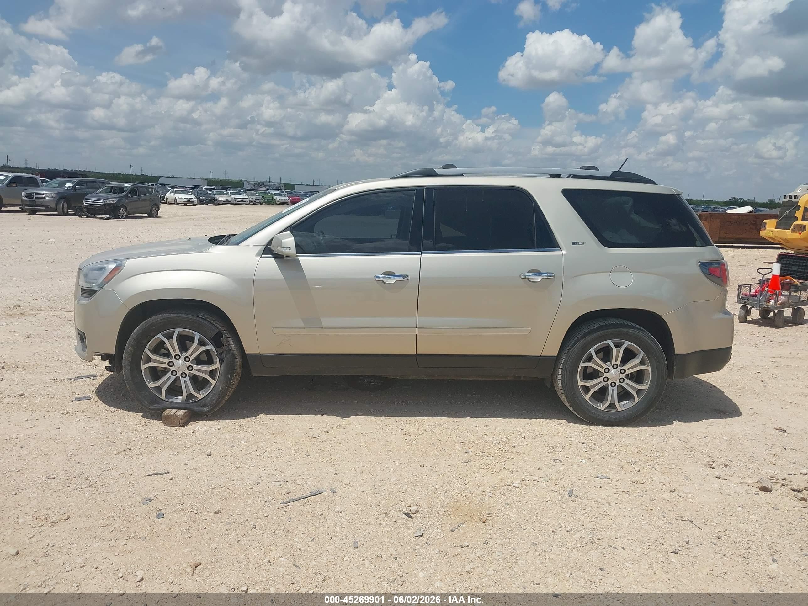 2014 Gmc Acadia Slt-1 Silver vin: 1GKKRRKD3EJ346293