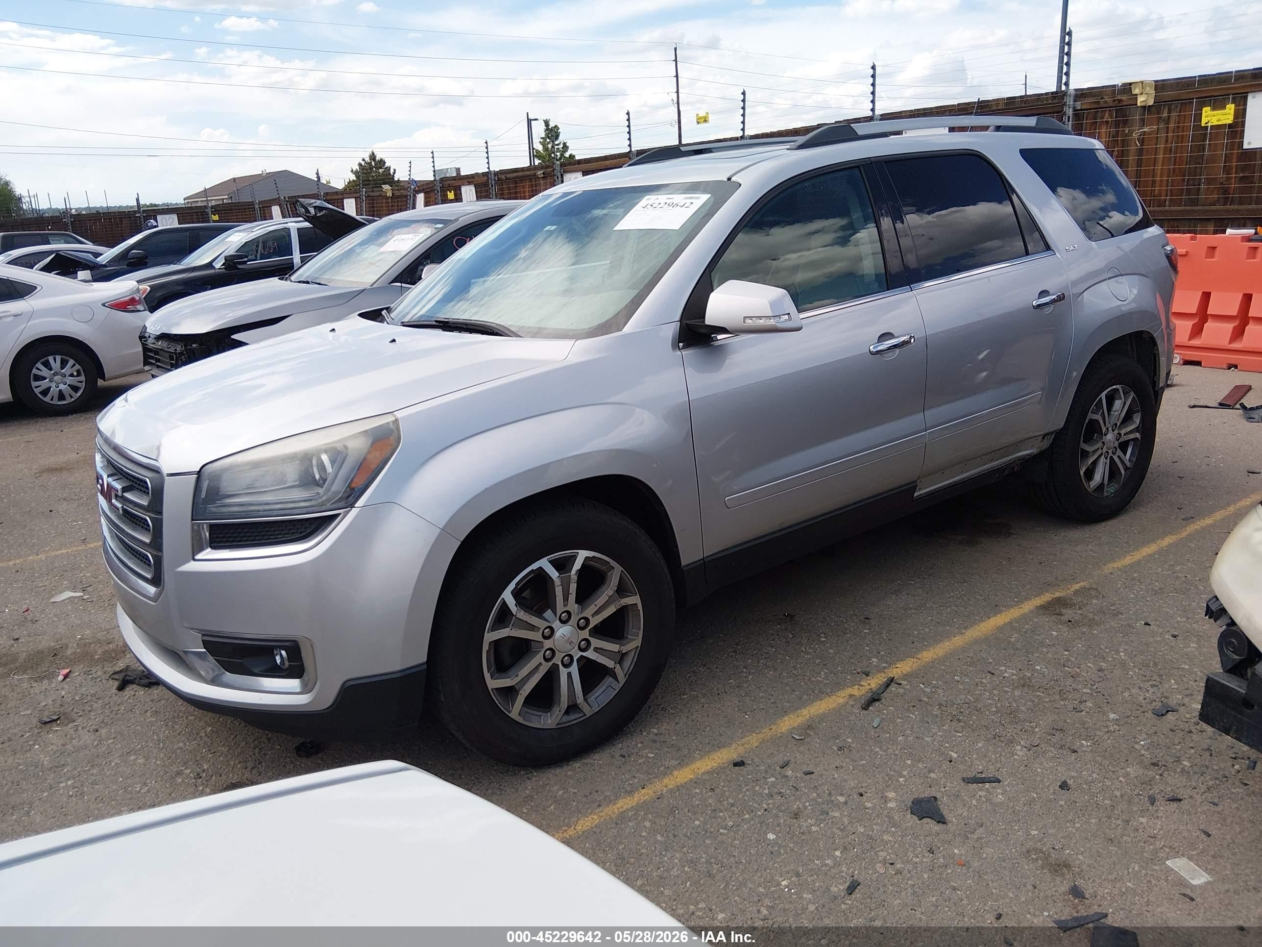 2015 Gmc Acadia Slt-1 Серебряный vin: 1GKKRRKD3FJ206617