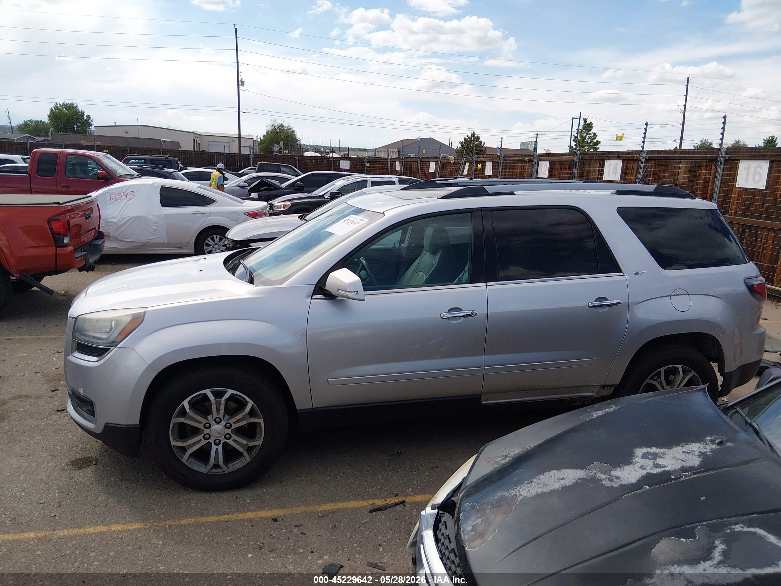 2015 Gmc Acadia Slt-1 Серебряный vin: 1GKKRRKD3FJ206617