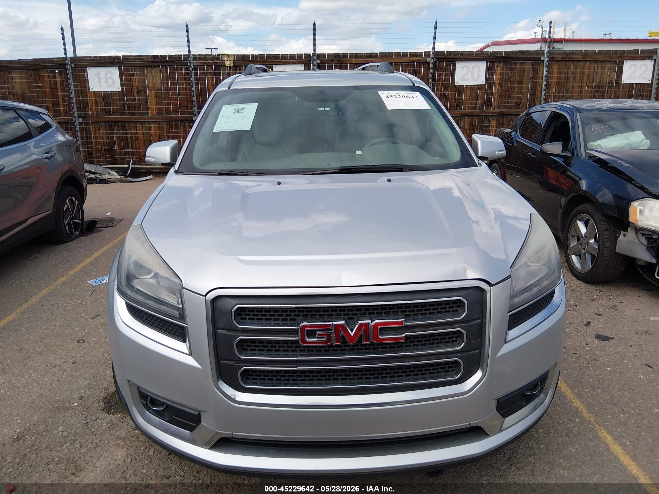 2015 Gmc Acadia Slt-1 Серебряный vin: 1GKKRRKD3FJ206617