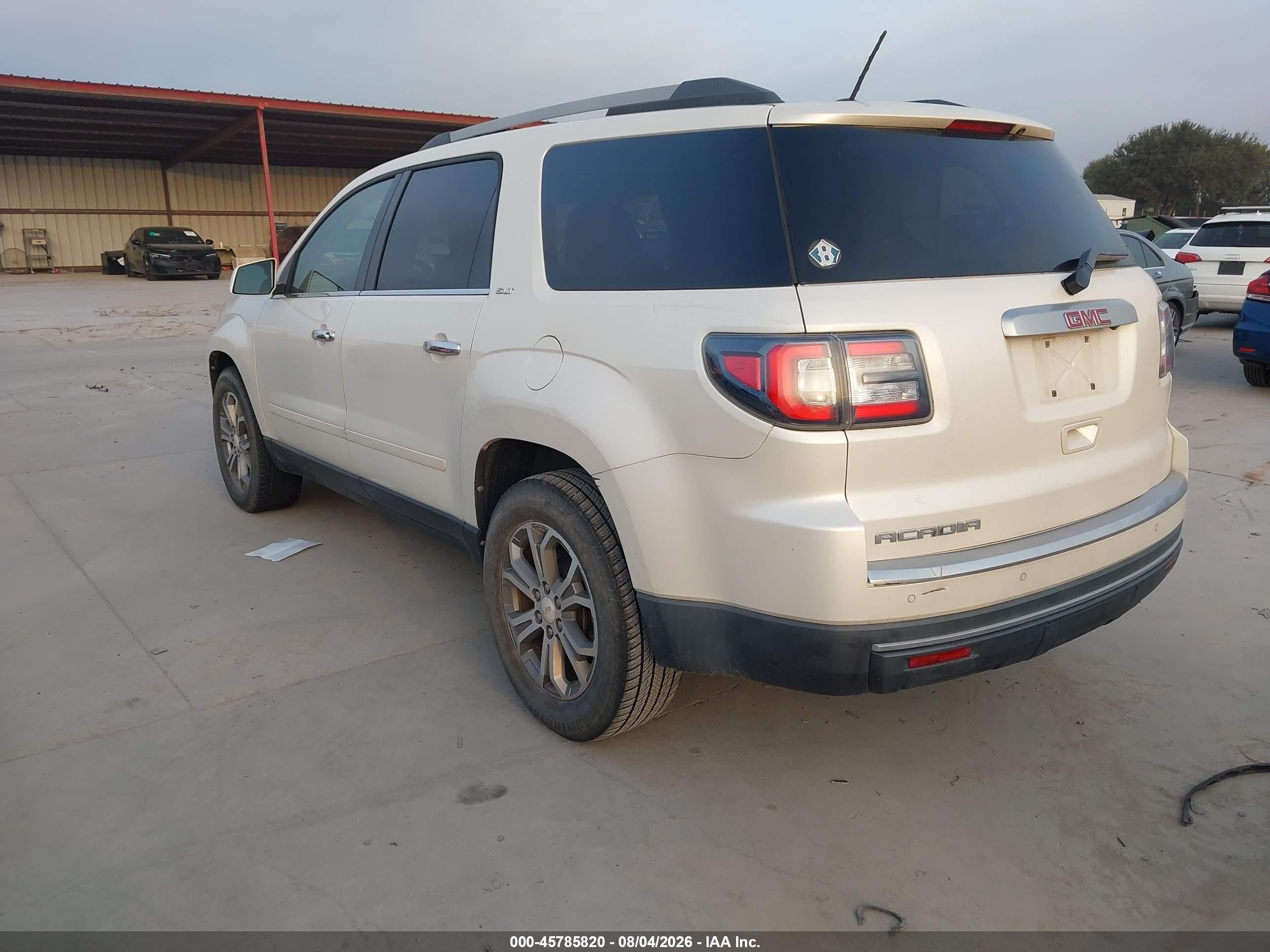 2015 Gmc Acadia Slt-1 White vin: 1GKKRRKD3FJ293368