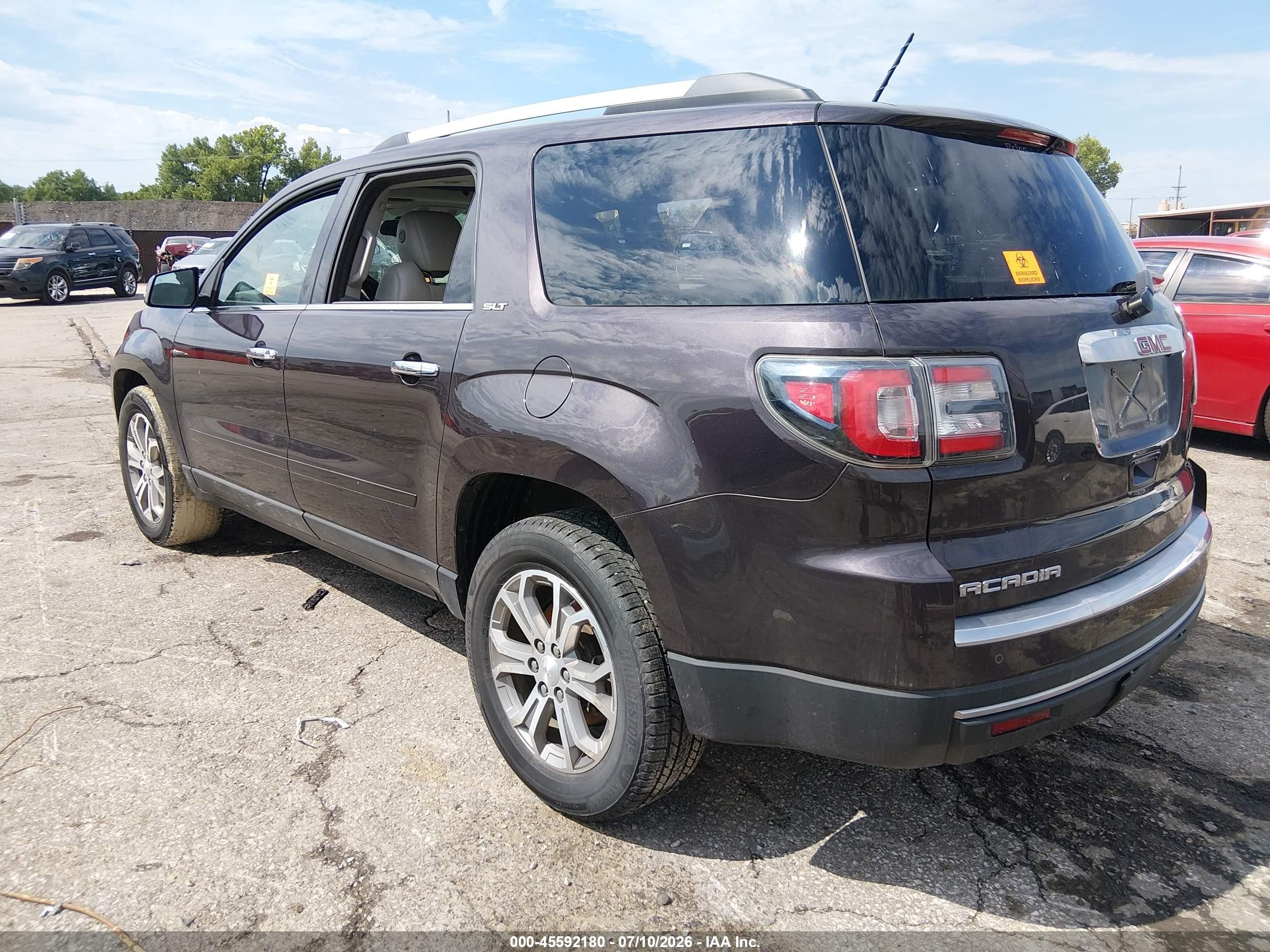 2015 Gmc Acadia Slt-1 Purple vin: 1GKKRRKD3FJ352306