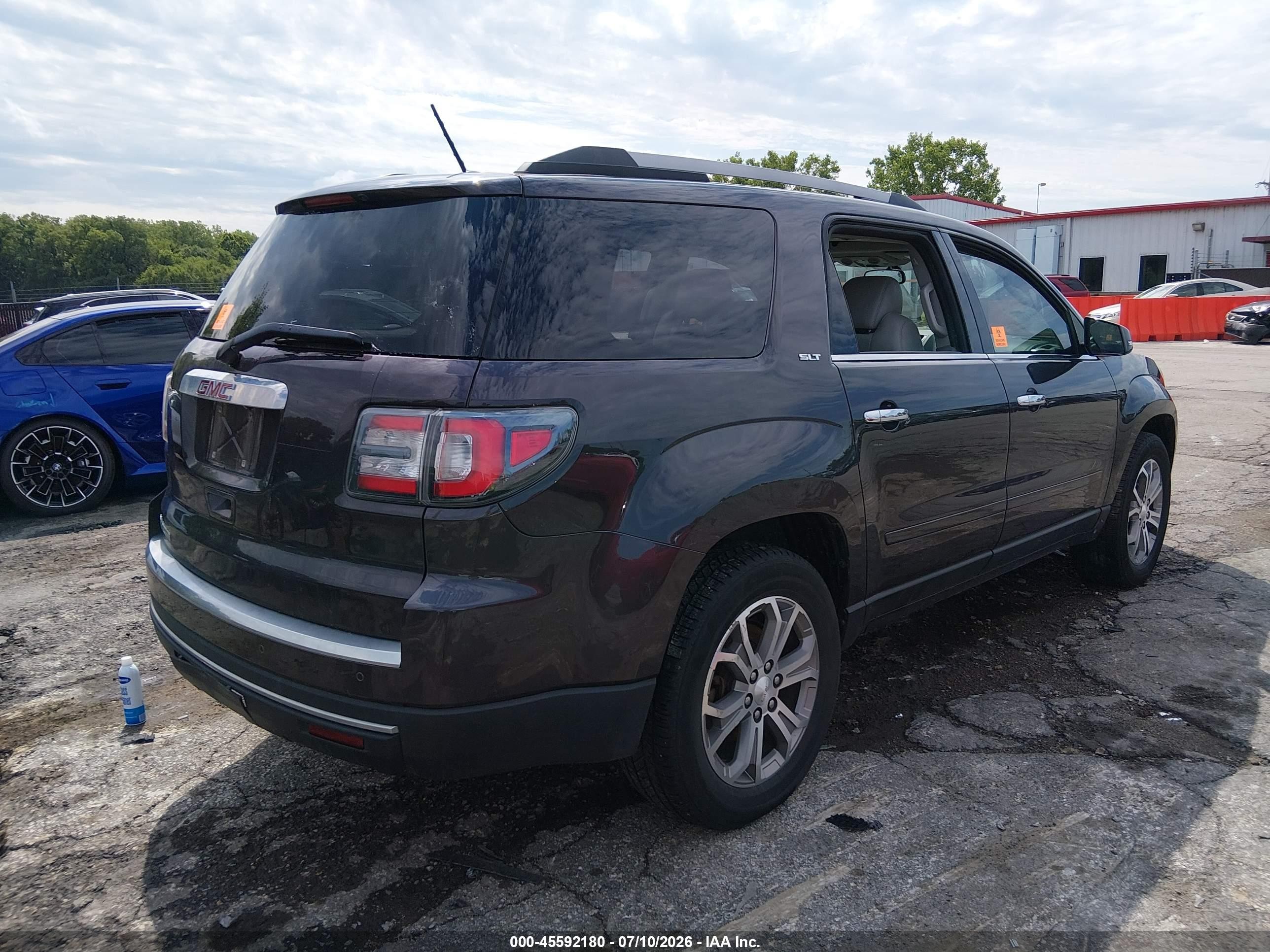 2015 Gmc Acadia Slt-1 Purple vin: 1GKKRRKD3FJ352306