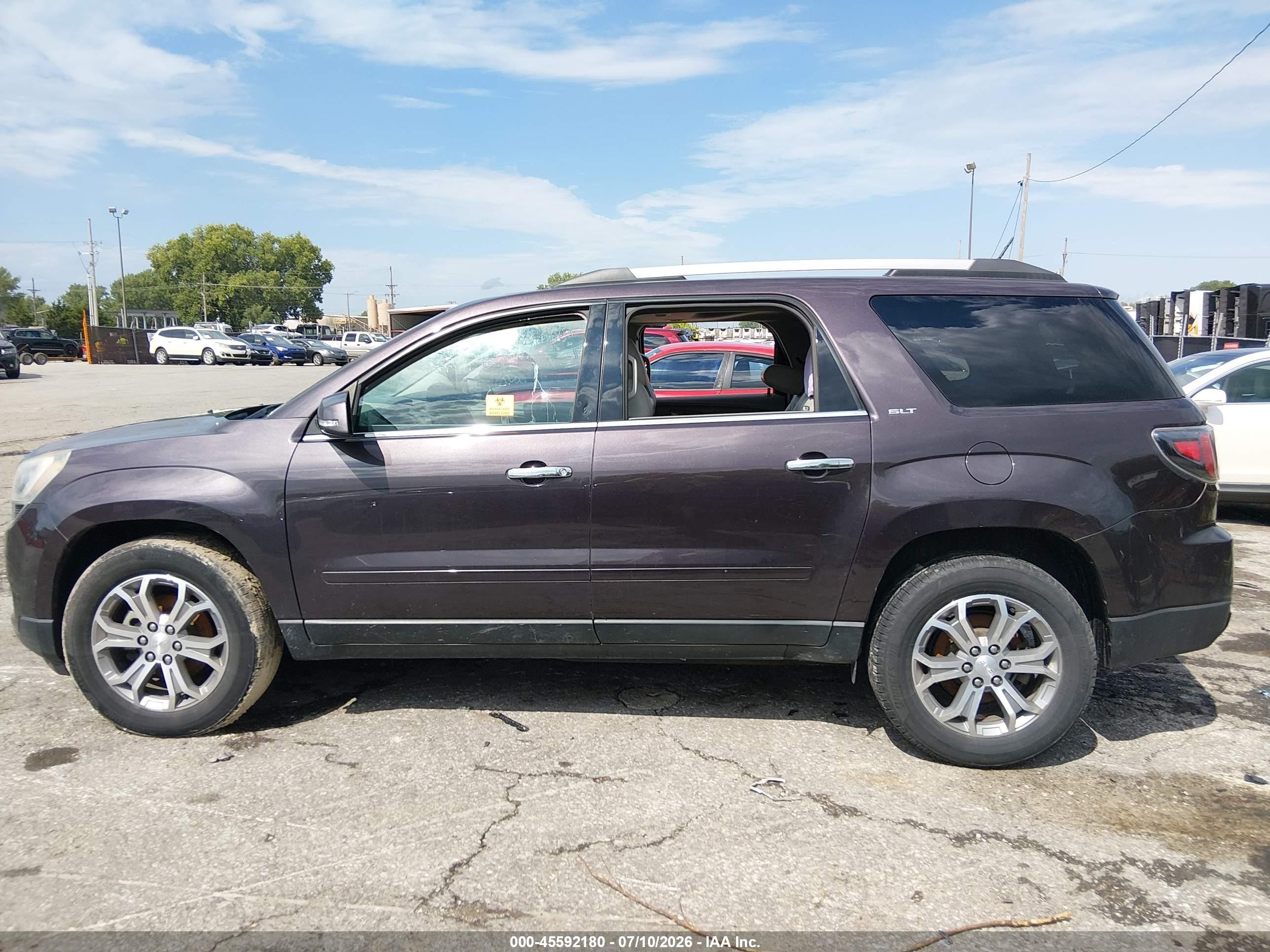 2015 Gmc Acadia Slt-1 Purple vin: 1GKKRRKD3FJ352306
