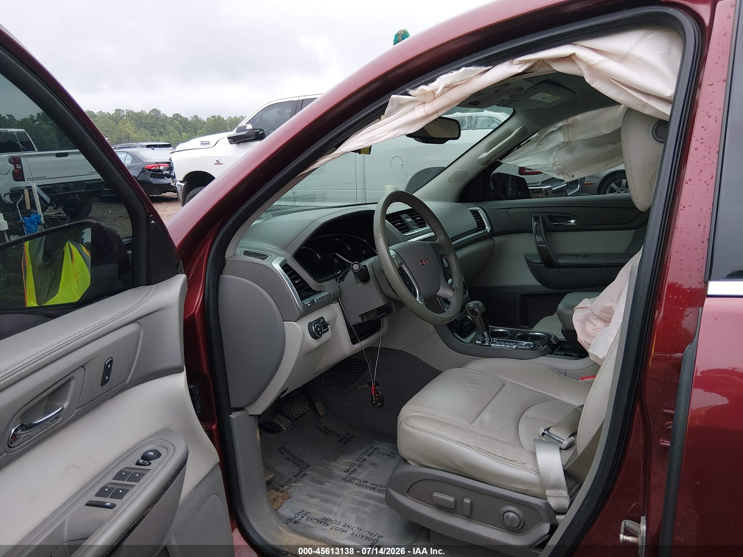2015 Gmc Acadia Slt-1 Burgundy vin: 1GKKRRKD3FJ375939
