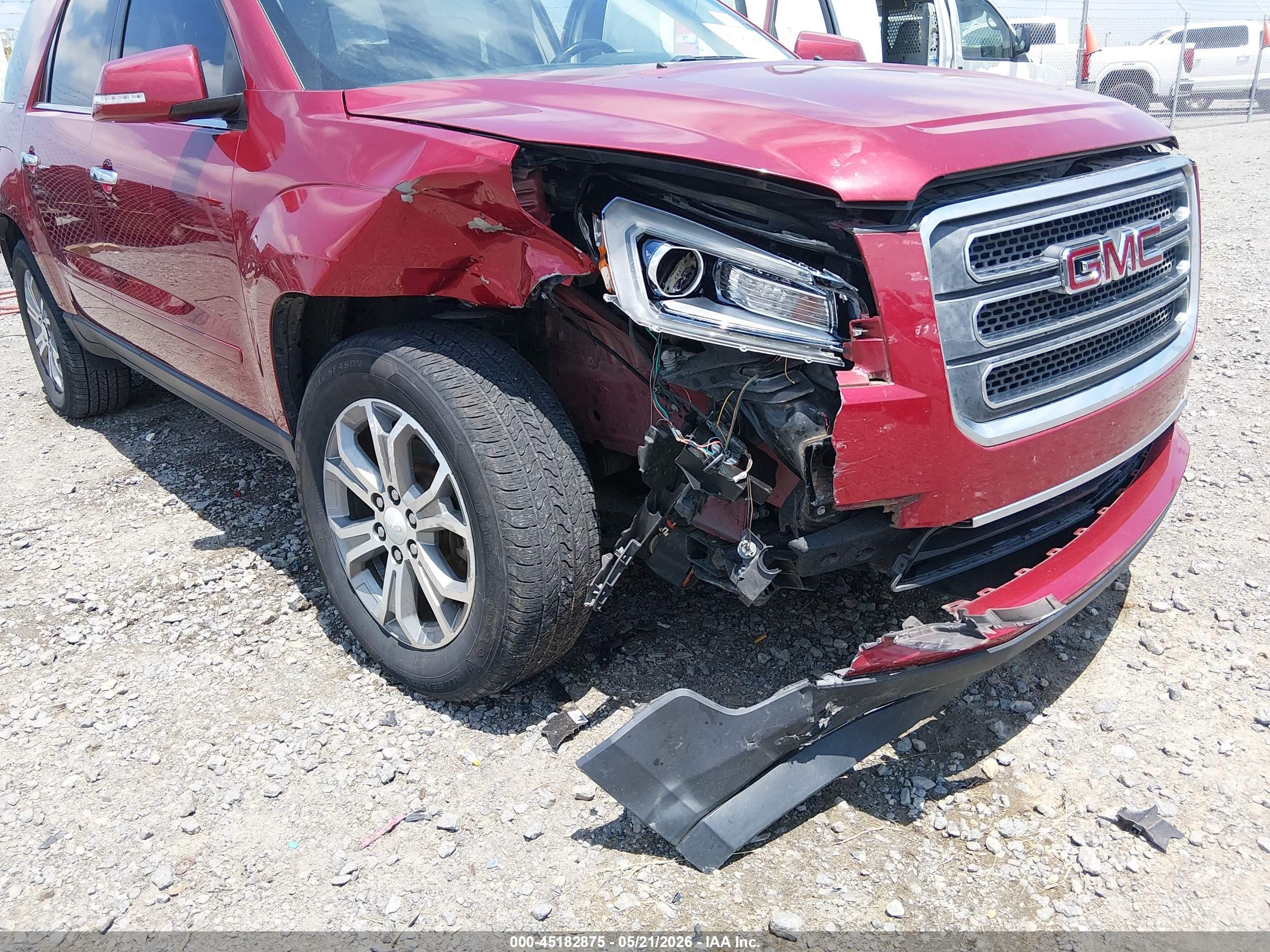 2014 Gmc Acadia Slt-1 Maroon vin: 1GKKRRKD4EJ329101