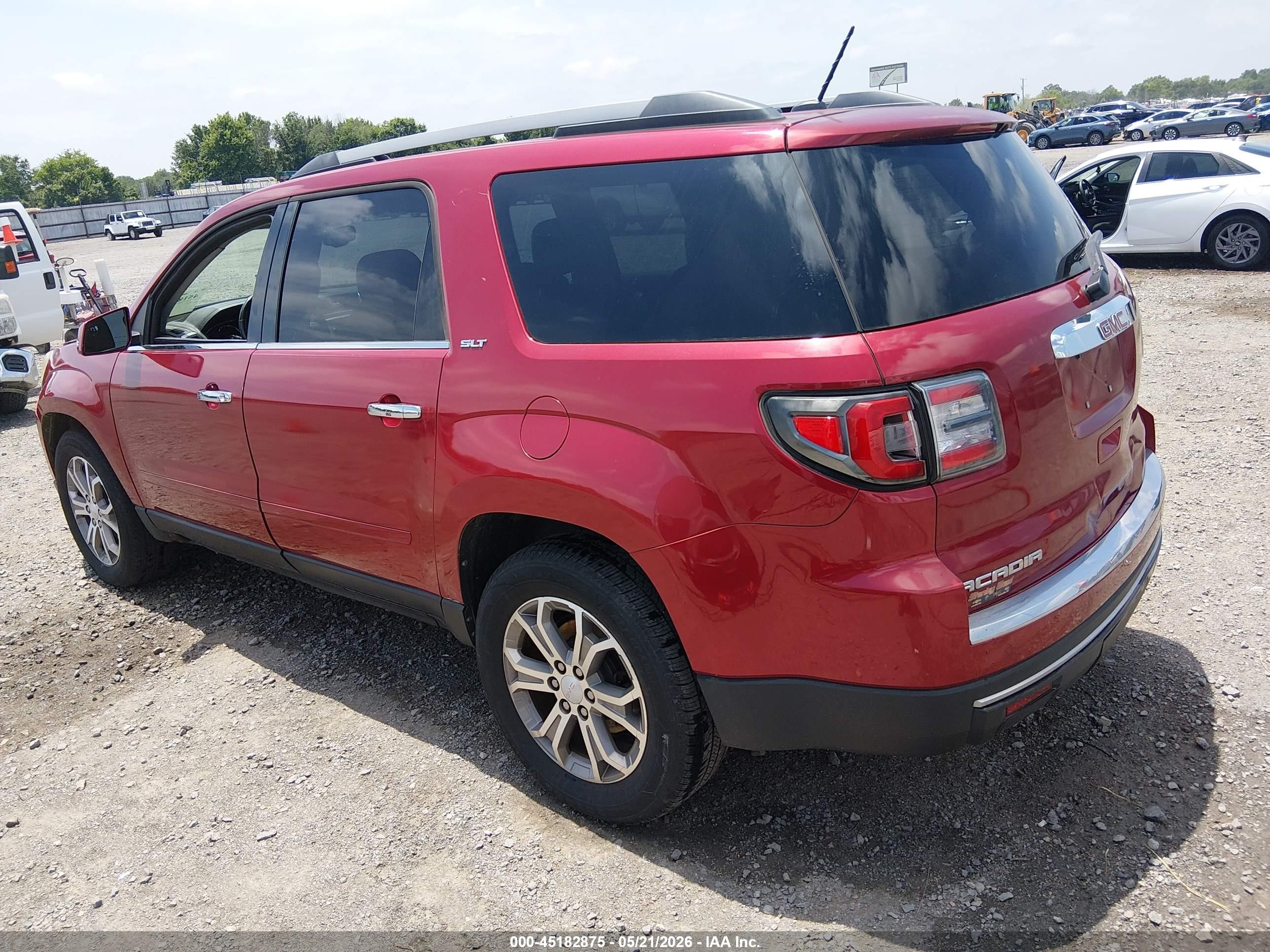 2014 Gmc Acadia Slt-1 Maroon vin: 1GKKRRKD4EJ329101