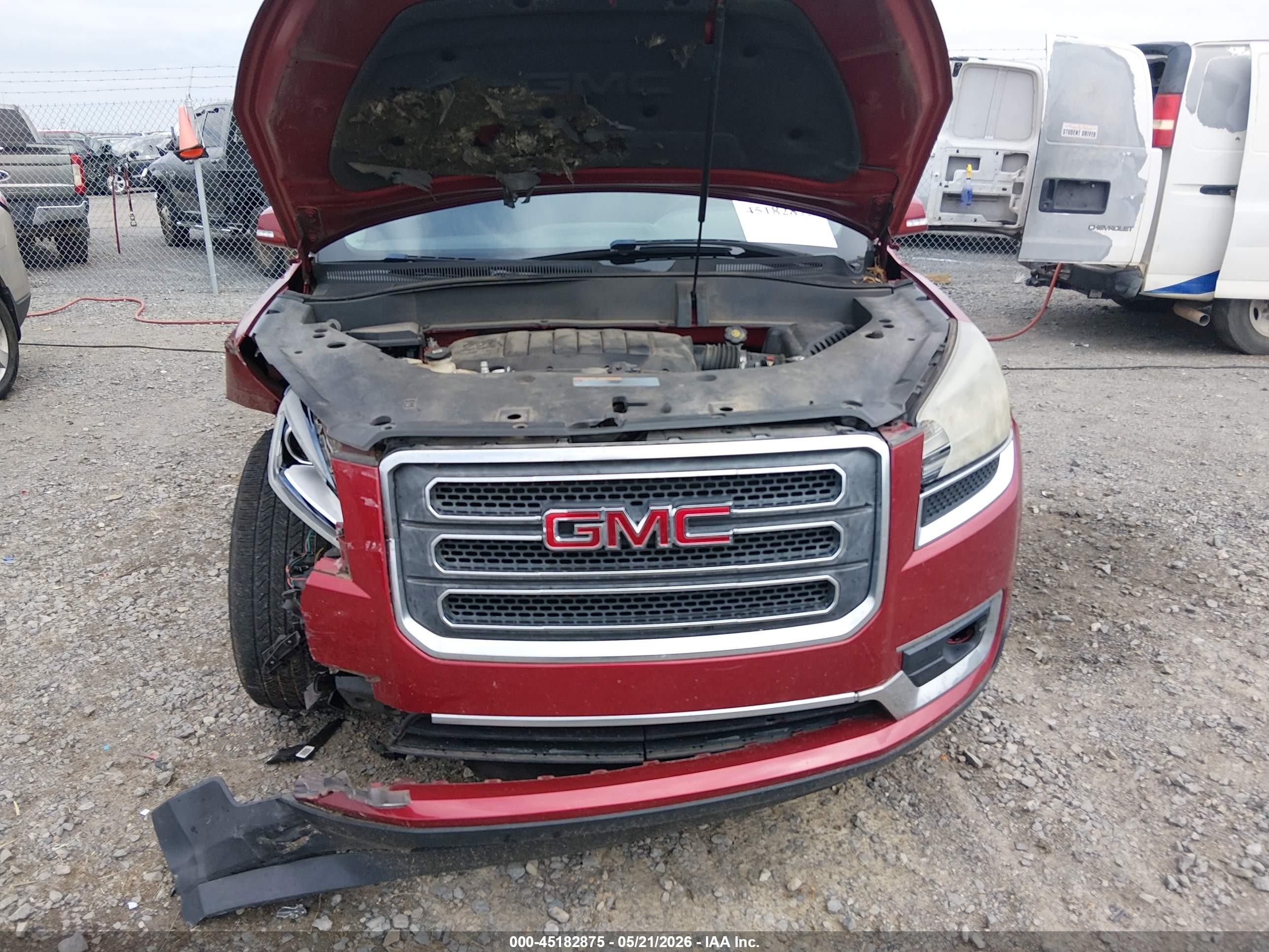 2014 Gmc Acadia Slt-1 Maroon vin: 1GKKRRKD4EJ329101