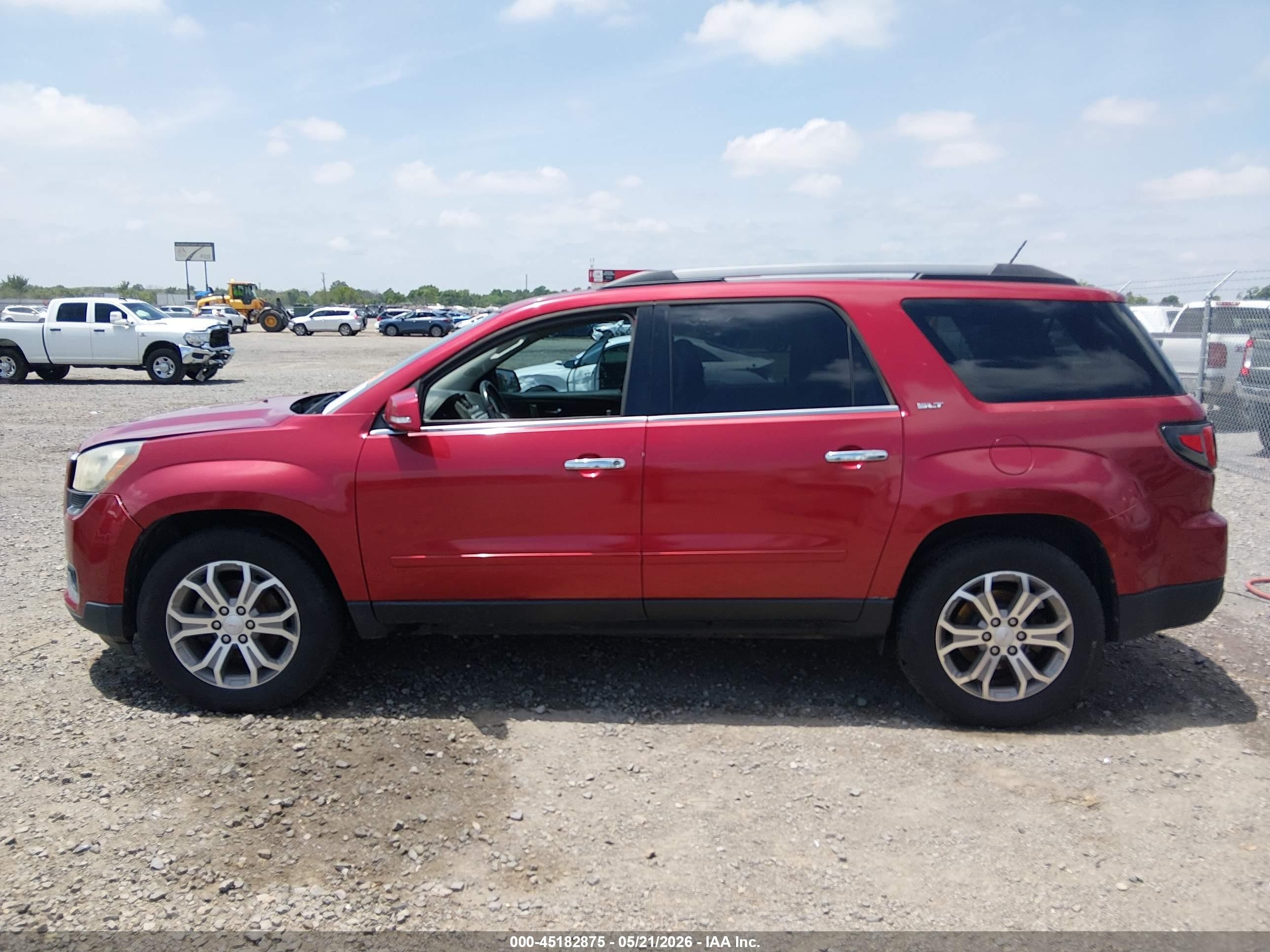 2014 Gmc Acadia Slt-1 Maroon vin: 1GKKRRKD4EJ329101